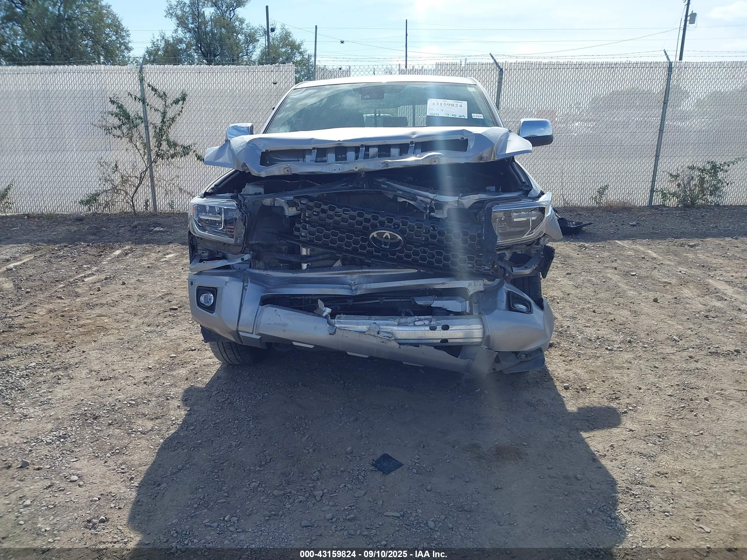 2020 Toyota Tundra Platinum Silver vin: 5TFAY5F18LX916513