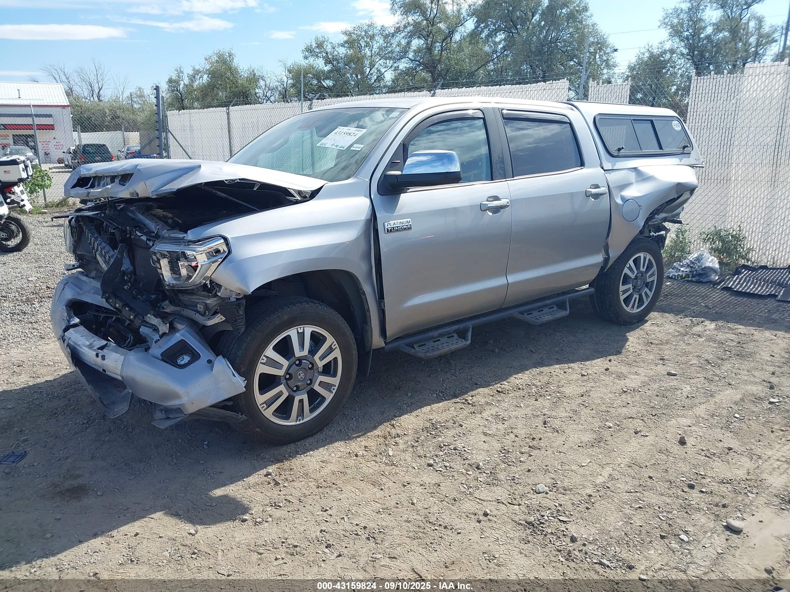 2020 Toyota Tundra Platinum Silver vin: 5TFAY5F18LX916513