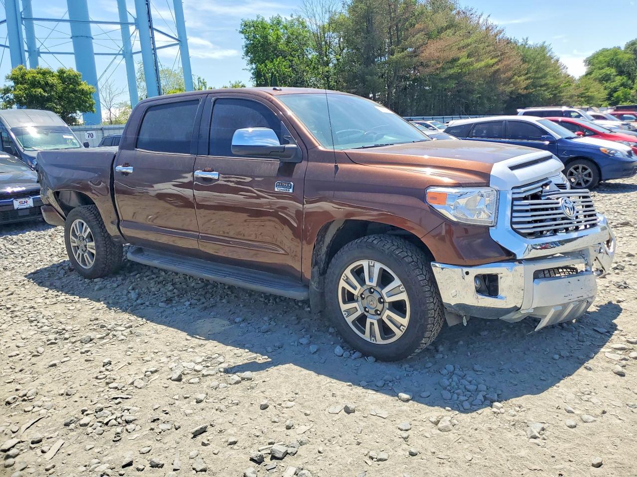 2014 Toyota Tundra Crewmax Platinum Brown vin: 5TFAY5F19EX356813