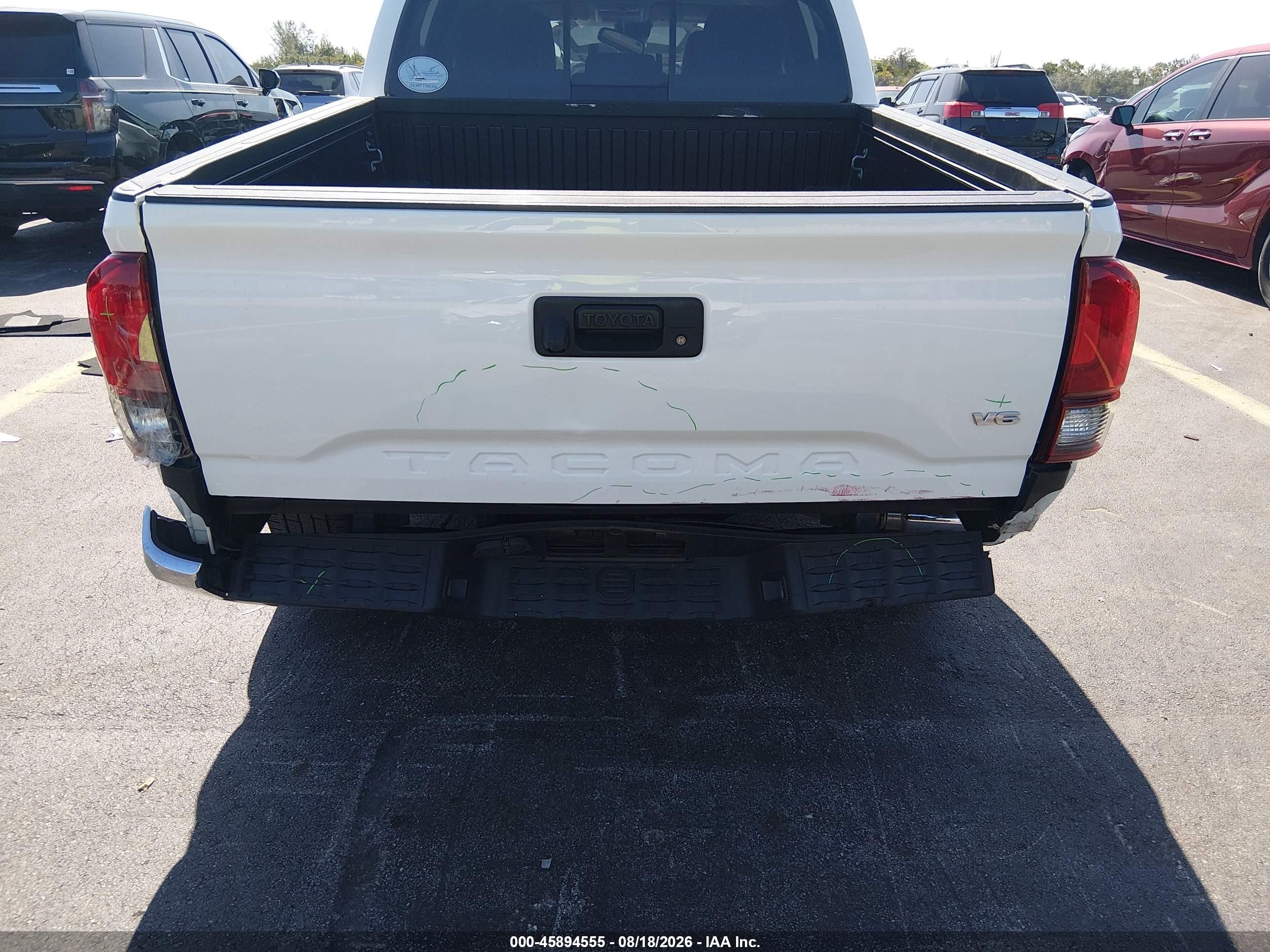 2019 Toyota Tacoma Sr5 V6 Белый vin: 5TFAZ5CN6KX075391