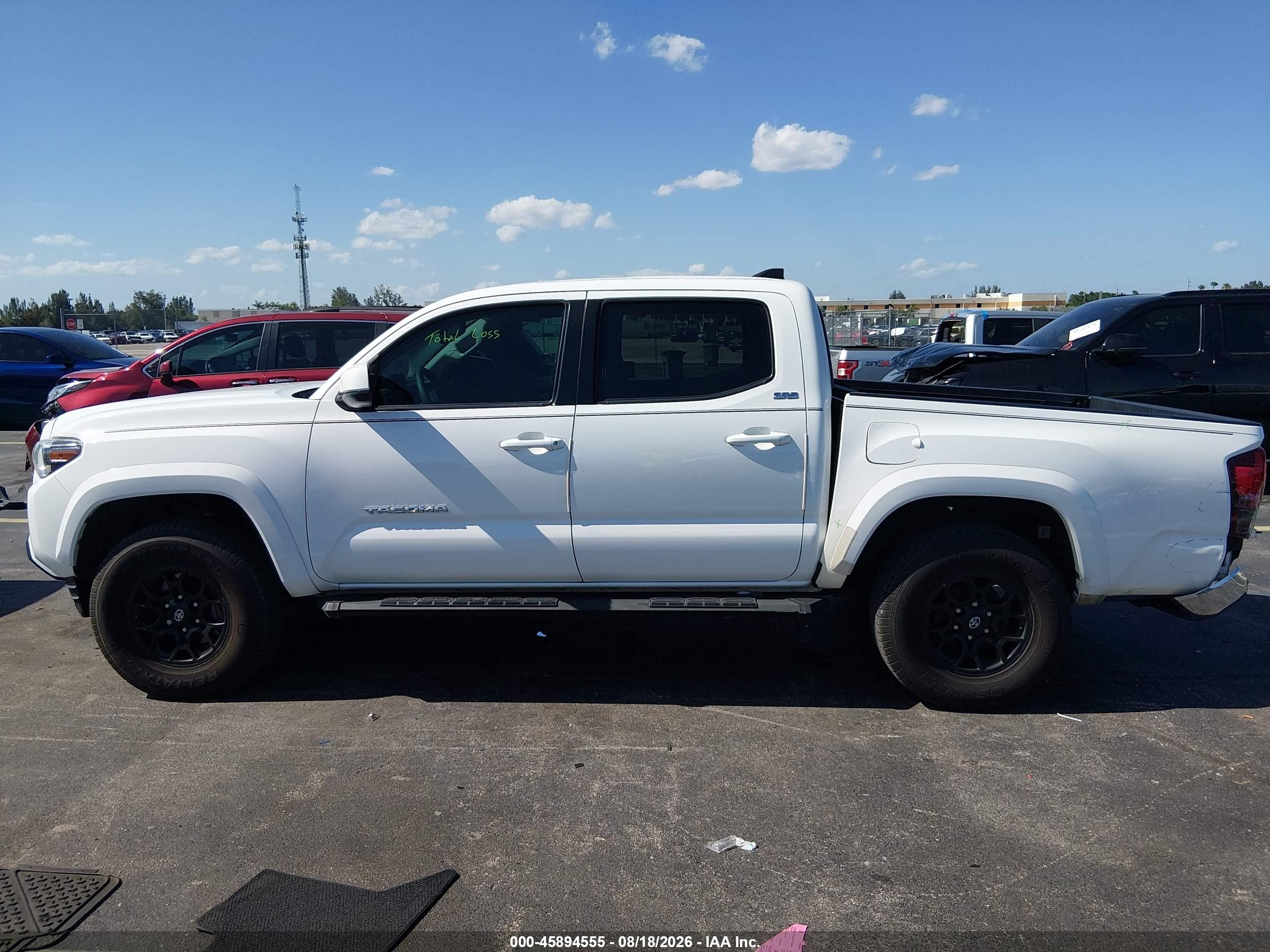 2019 Toyota Tacoma Sr5 V6 Белый vin: 5TFAZ5CN6KX075391