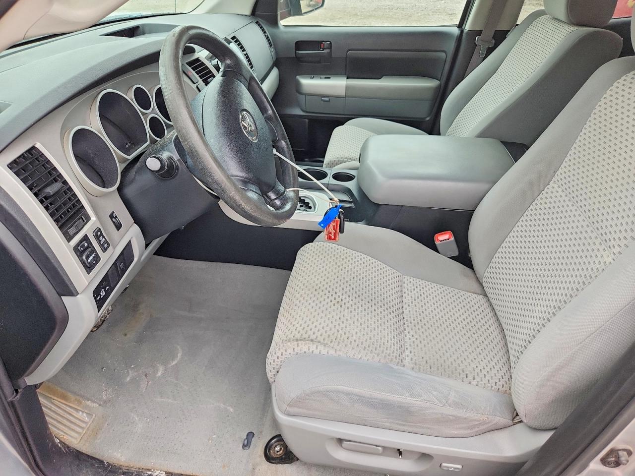 2007 Toyota Tundra Double Cab Sr5 Silver vin: 5TFBT54107X009041