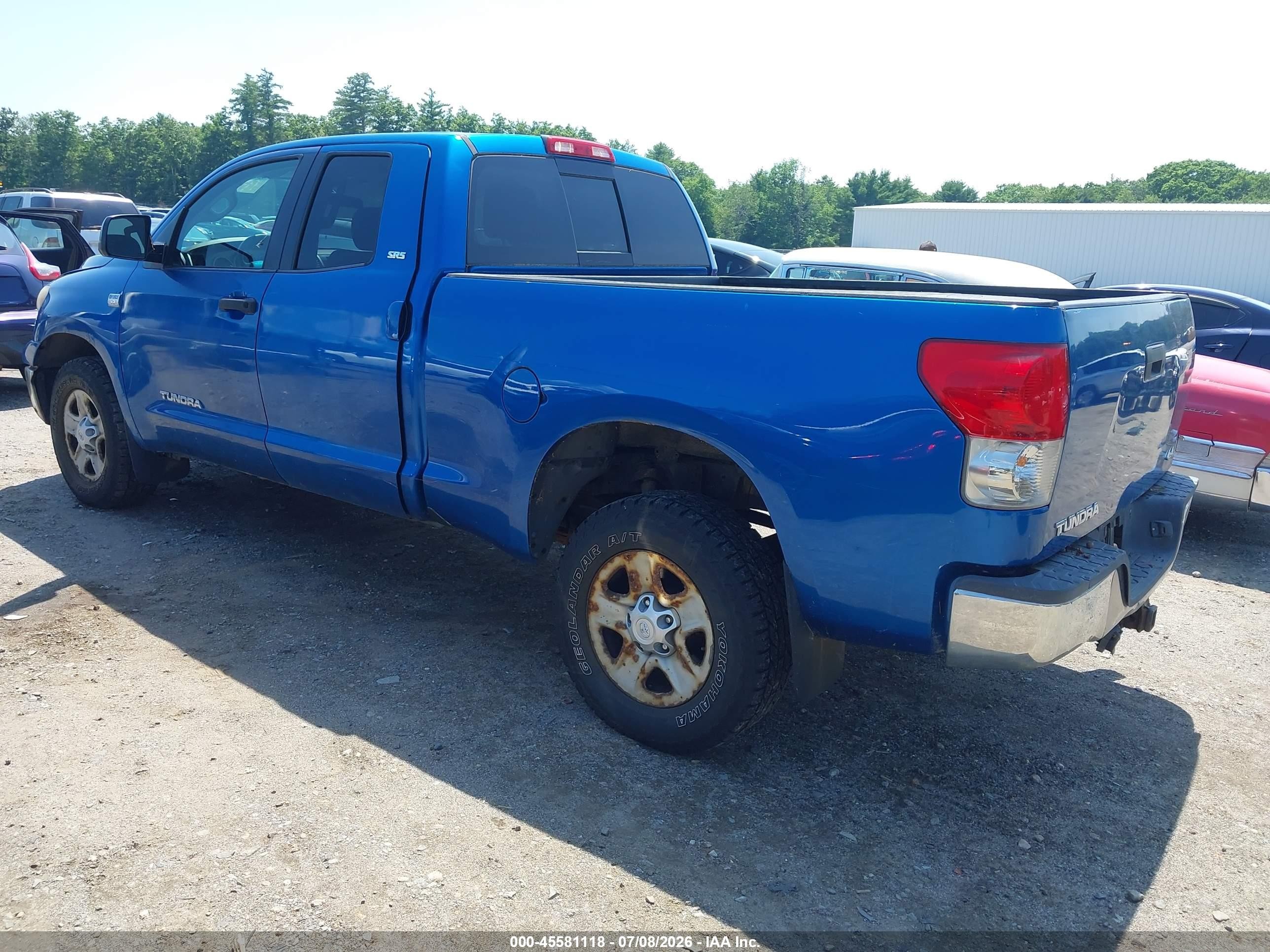 2007 Toyota Tundra Sr5 4.7l V8 Blue vin: 5TFBT54117X010179