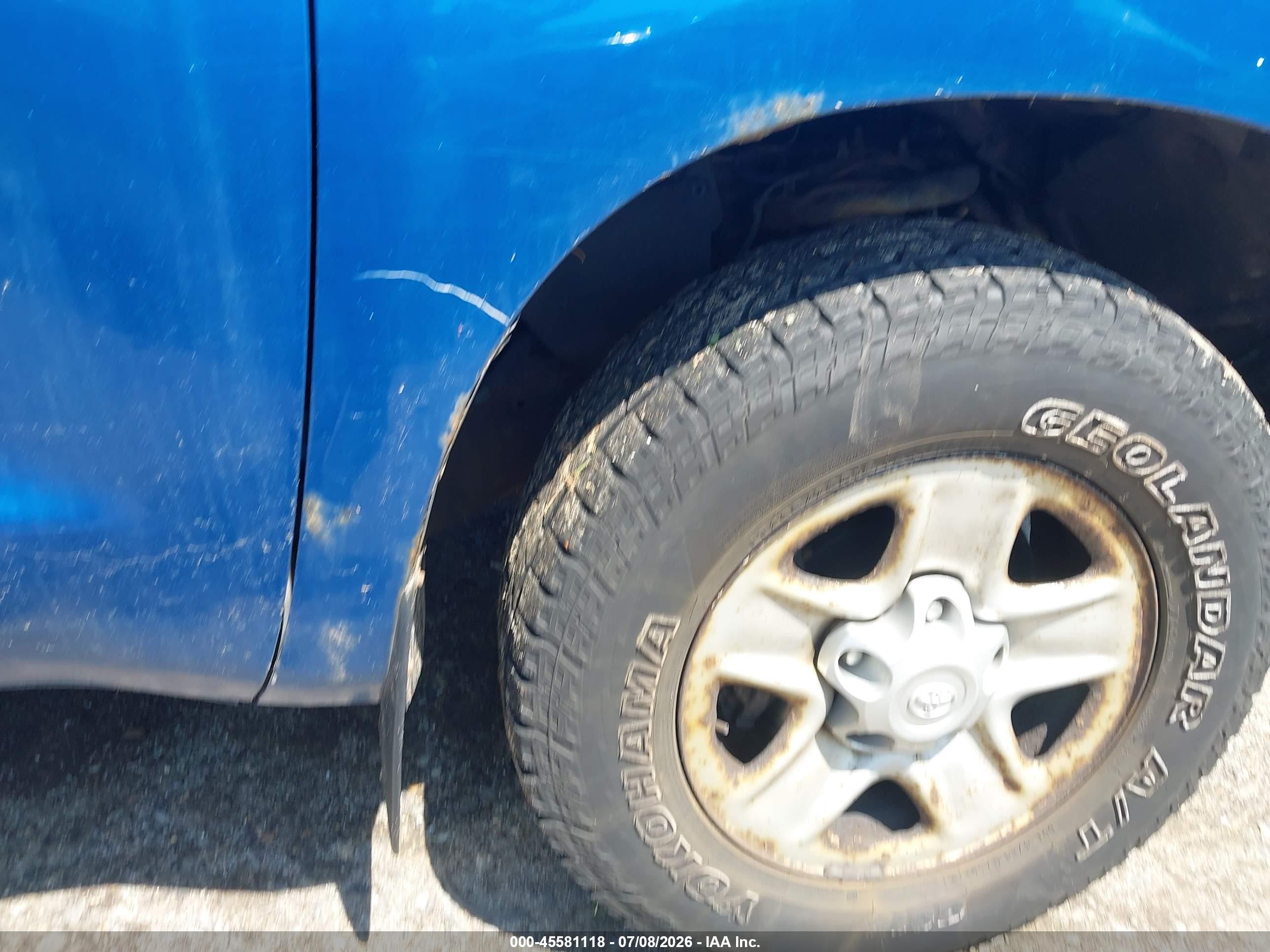 2007 Toyota Tundra Sr5 4.7l V8 Blue vin: 5TFBT54117X010179