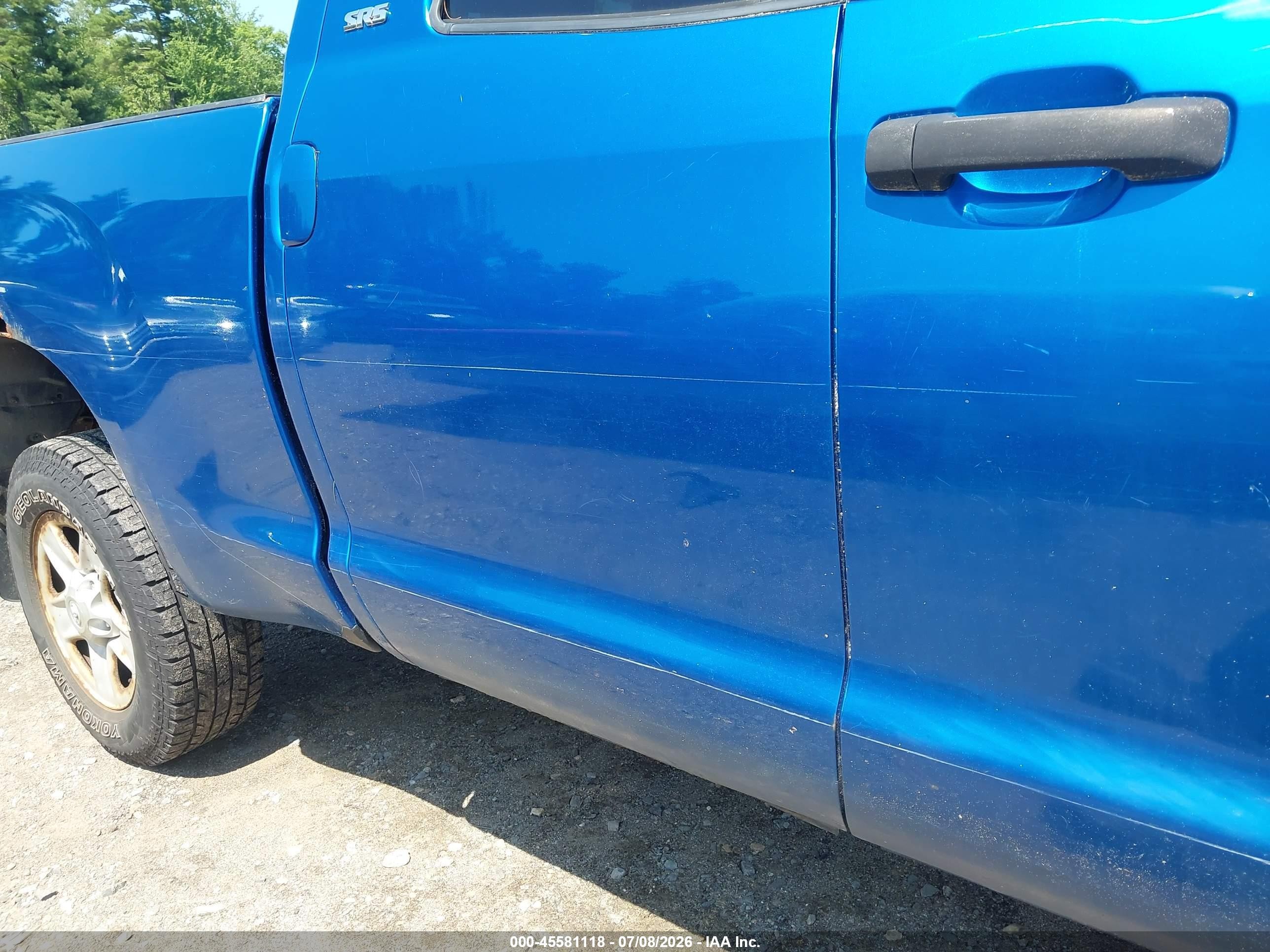 2007 Toyota Tundra Sr5 4.7l V8 Blue vin: 5TFBT54117X010179
