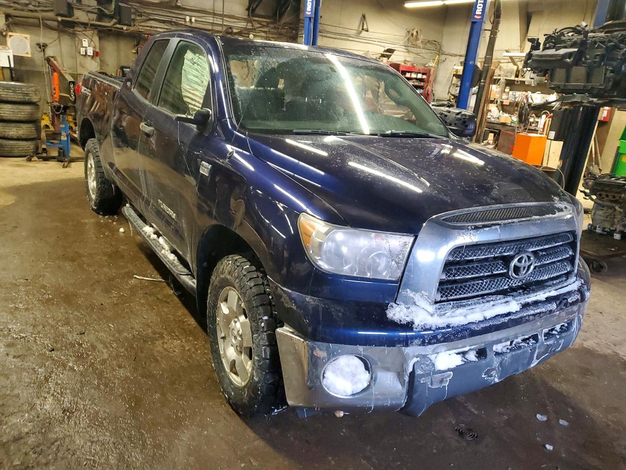 2007 Toyota Tundra Sr5 Blue vin: 5TFBT54147X007261