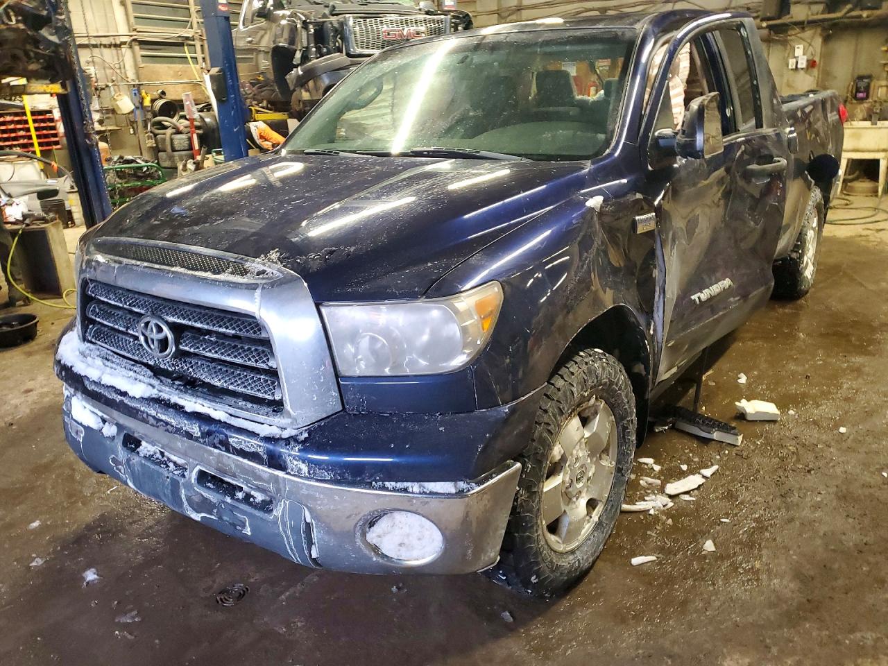 2007 Toyota Tundra Sr5 Blue vin: 5TFBT54147X007261