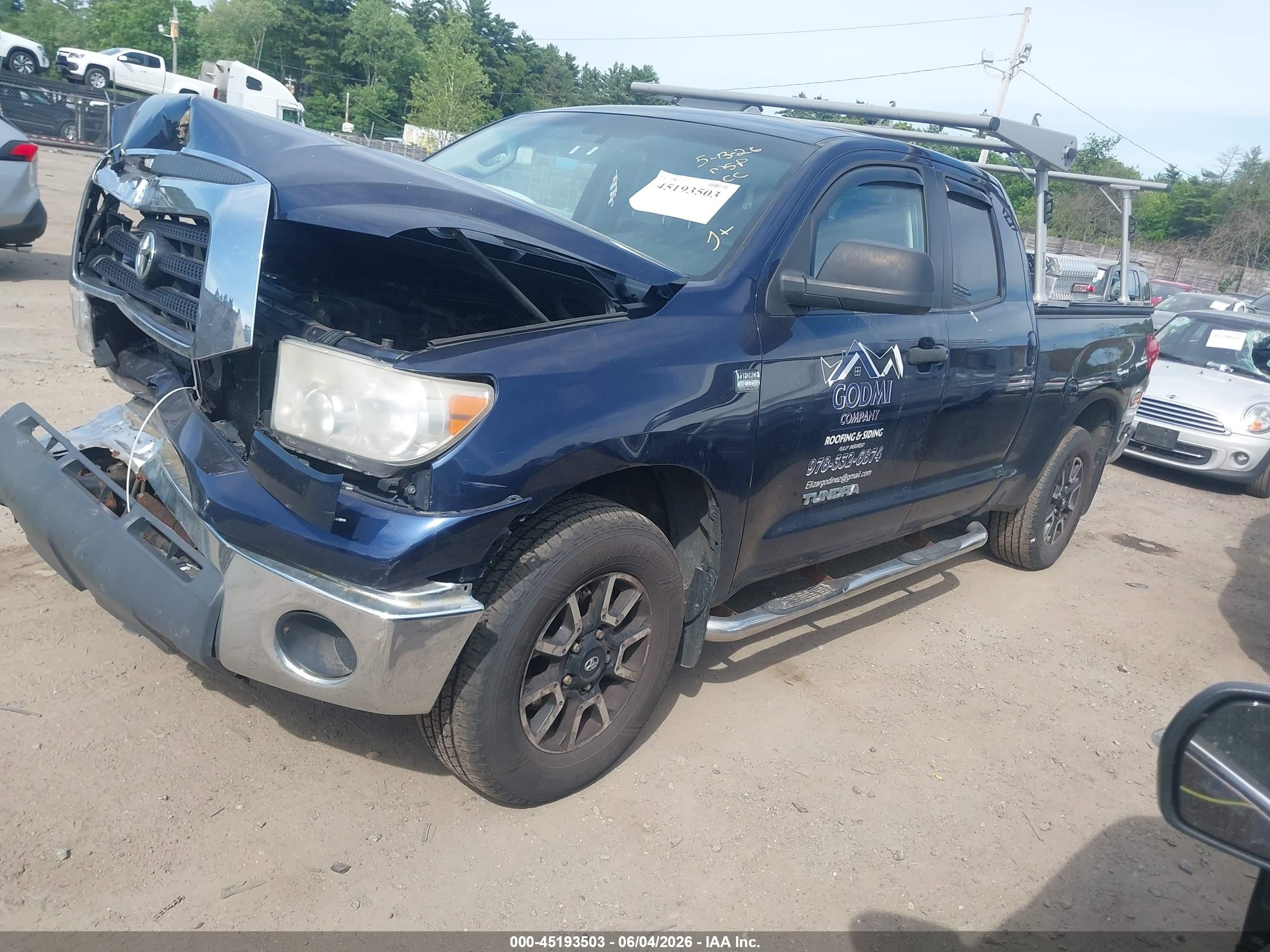 2009 Toyota Tundra Grade 4.7l V8 Blue vin: 5TFBT54149X015248
