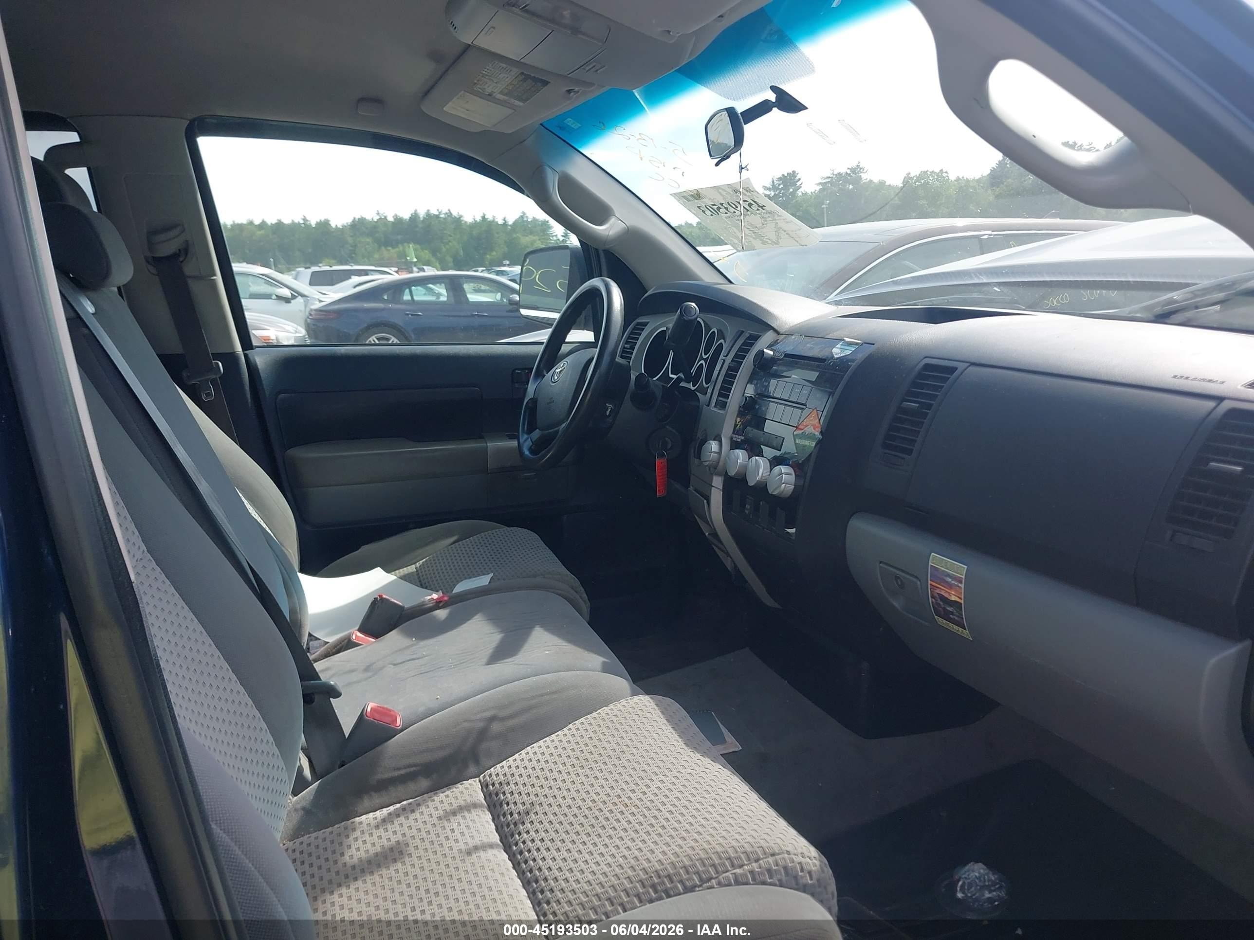 2009 Toyota Tundra Grade 4.7l V8 Blue vin: 5TFBT54149X015248
