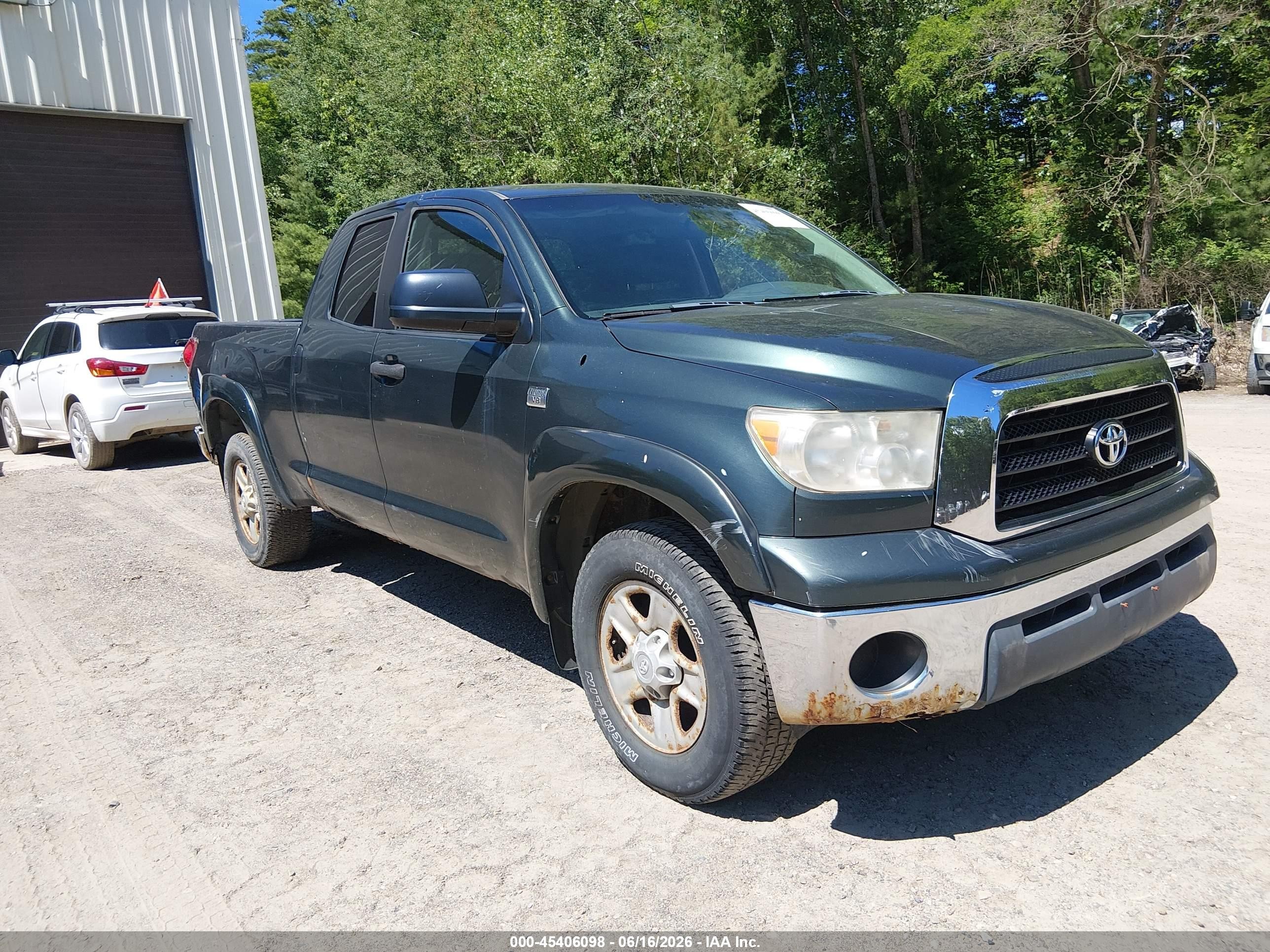 2008 Toyota Tundra Base 4.7l V8 Green vin: 5TFBT54188X013047