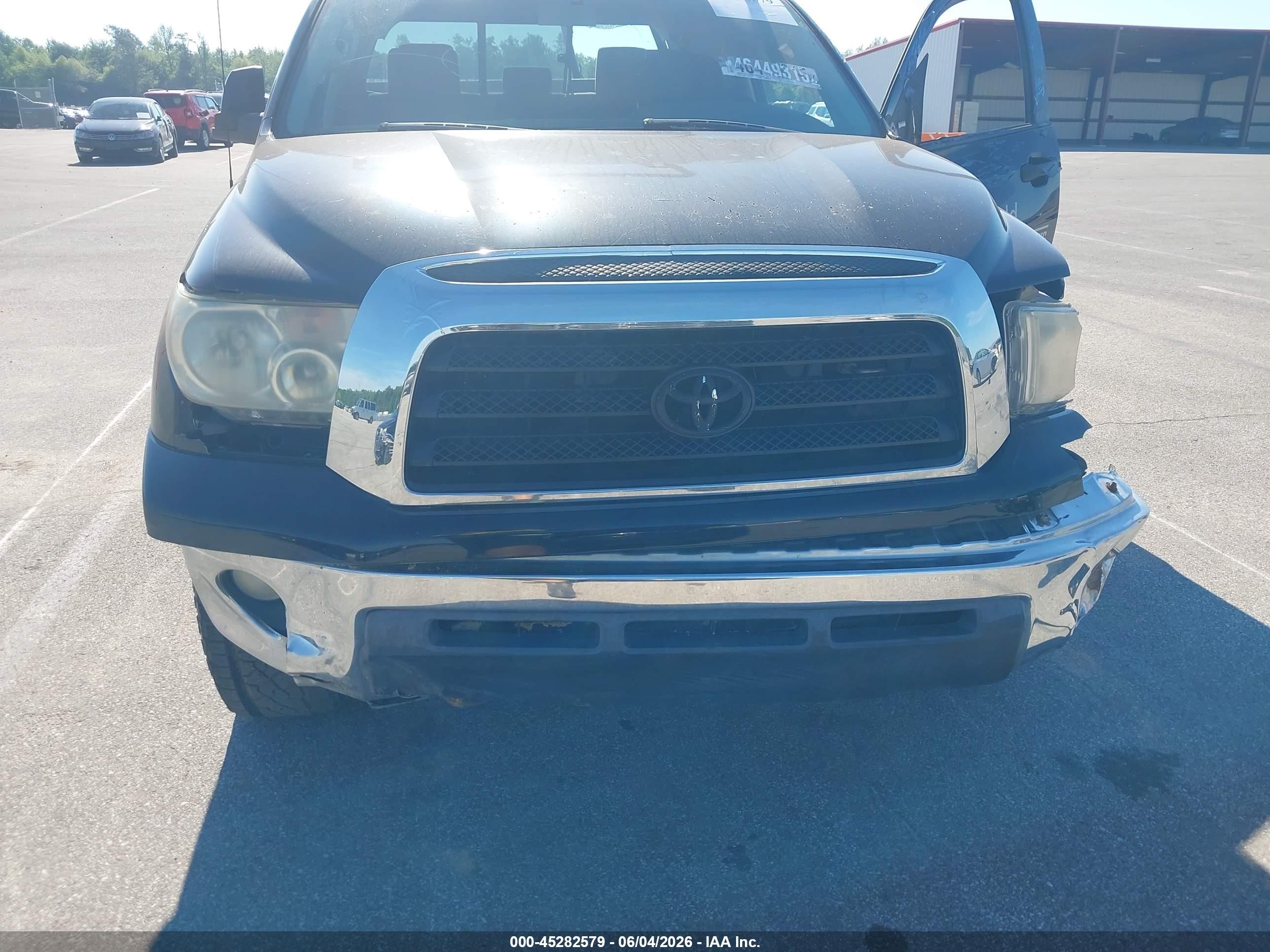 2007 Toyota Tundra Sr5 4.7l V8 Black vin: 5TFBT541X7X002484