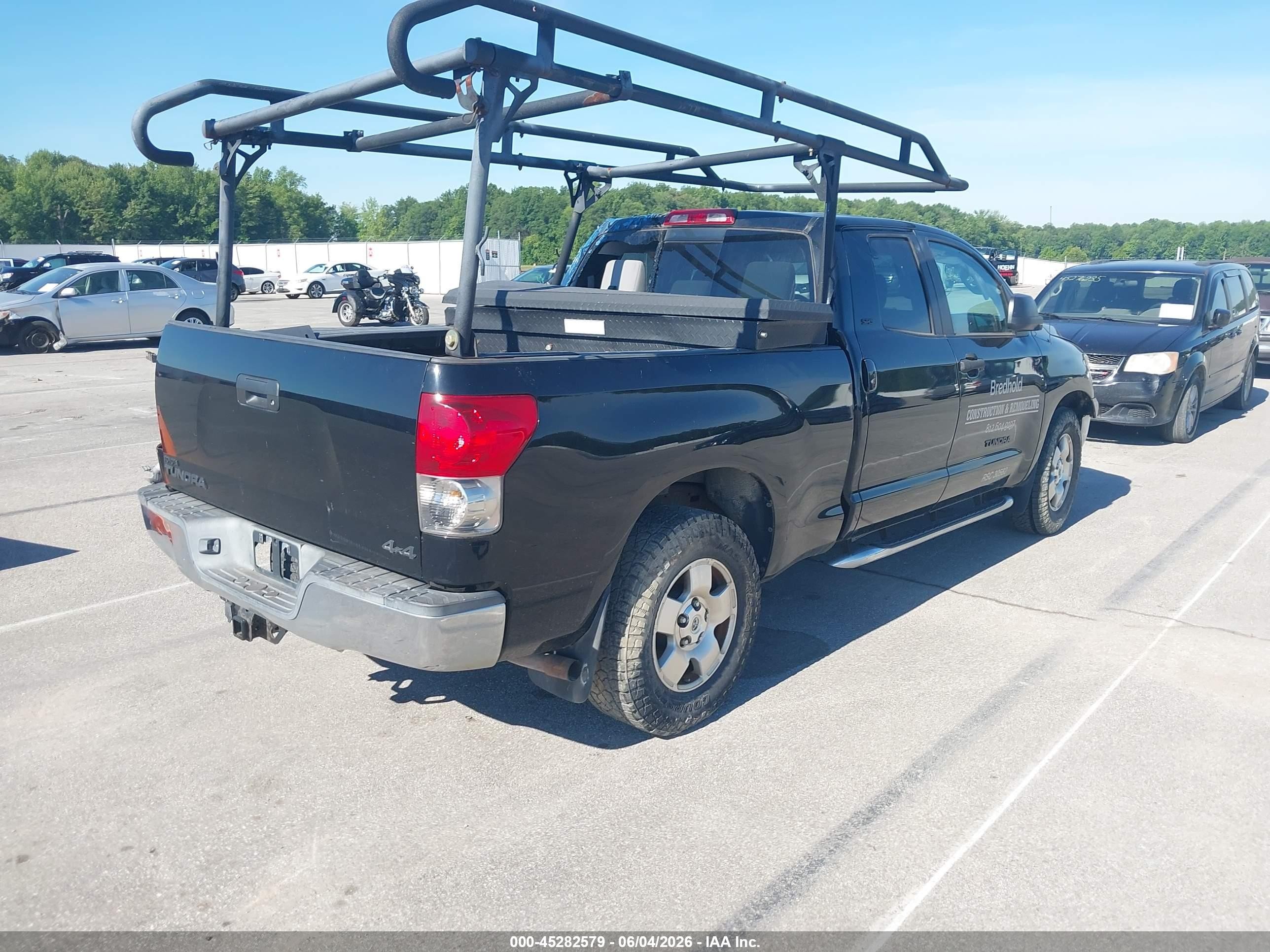 2007 Toyota Tundra Sr5 4.7l V8 Black vin: 5TFBT541X7X002484