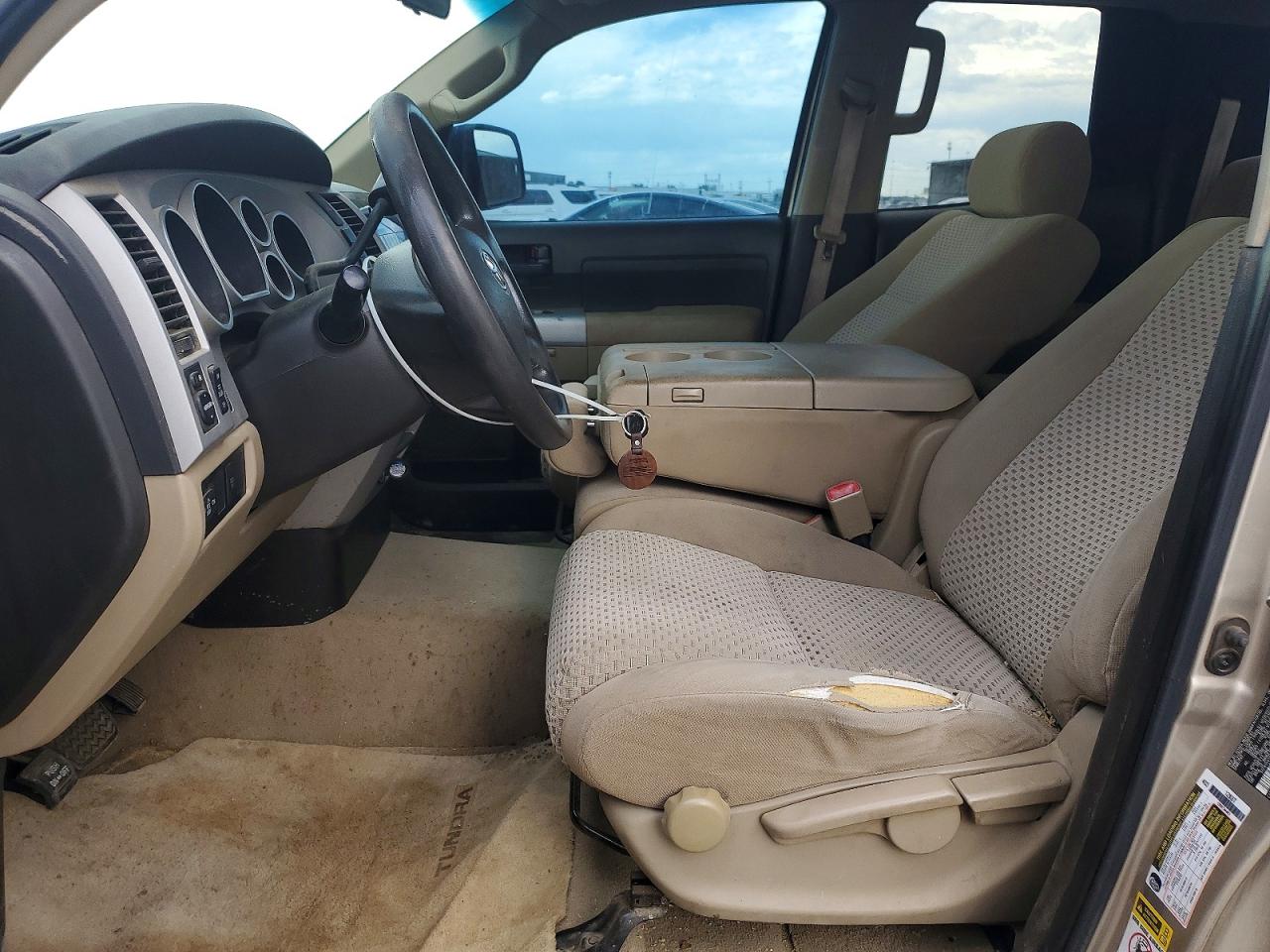 2007 Toyota Tundra Sr5 Бежевый vin: 5TFBT541X7X004073