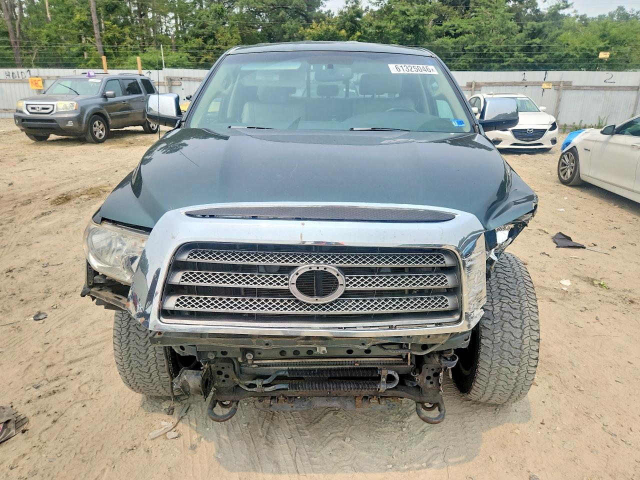 2007 Toyota Tundra Double Cab Limited Зеленый vin: 5TFBT58147X003043