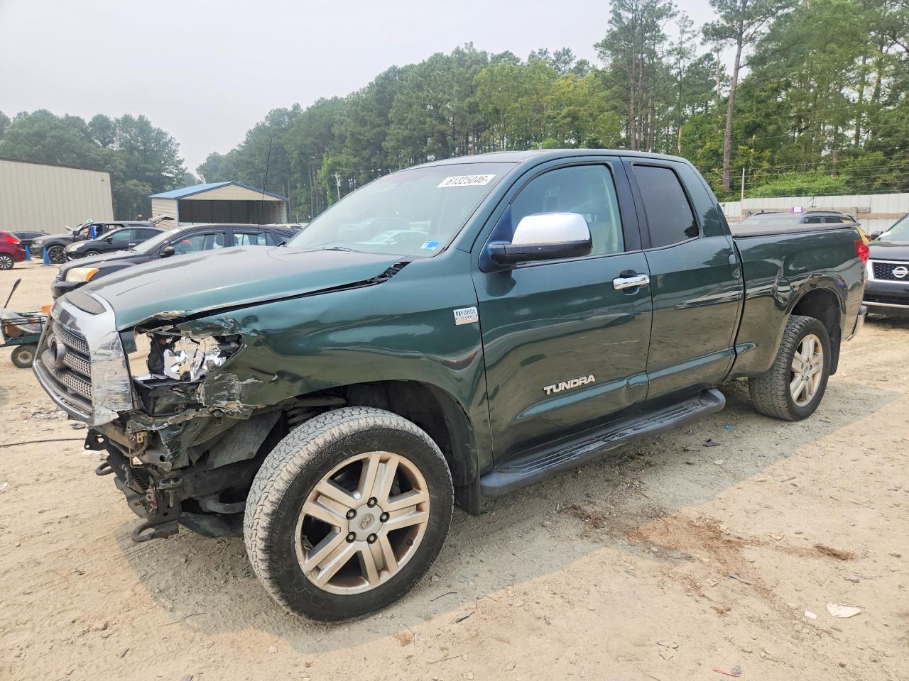 2007 Toyota Tundra Double Cab Limited Green vin: 5TFBT58147X003043