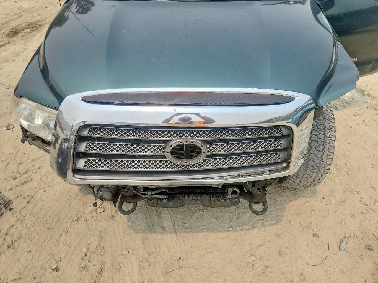 2007 Toyota Tundra Double Cab Limited Зеленый vin: 5TFBT58147X003043