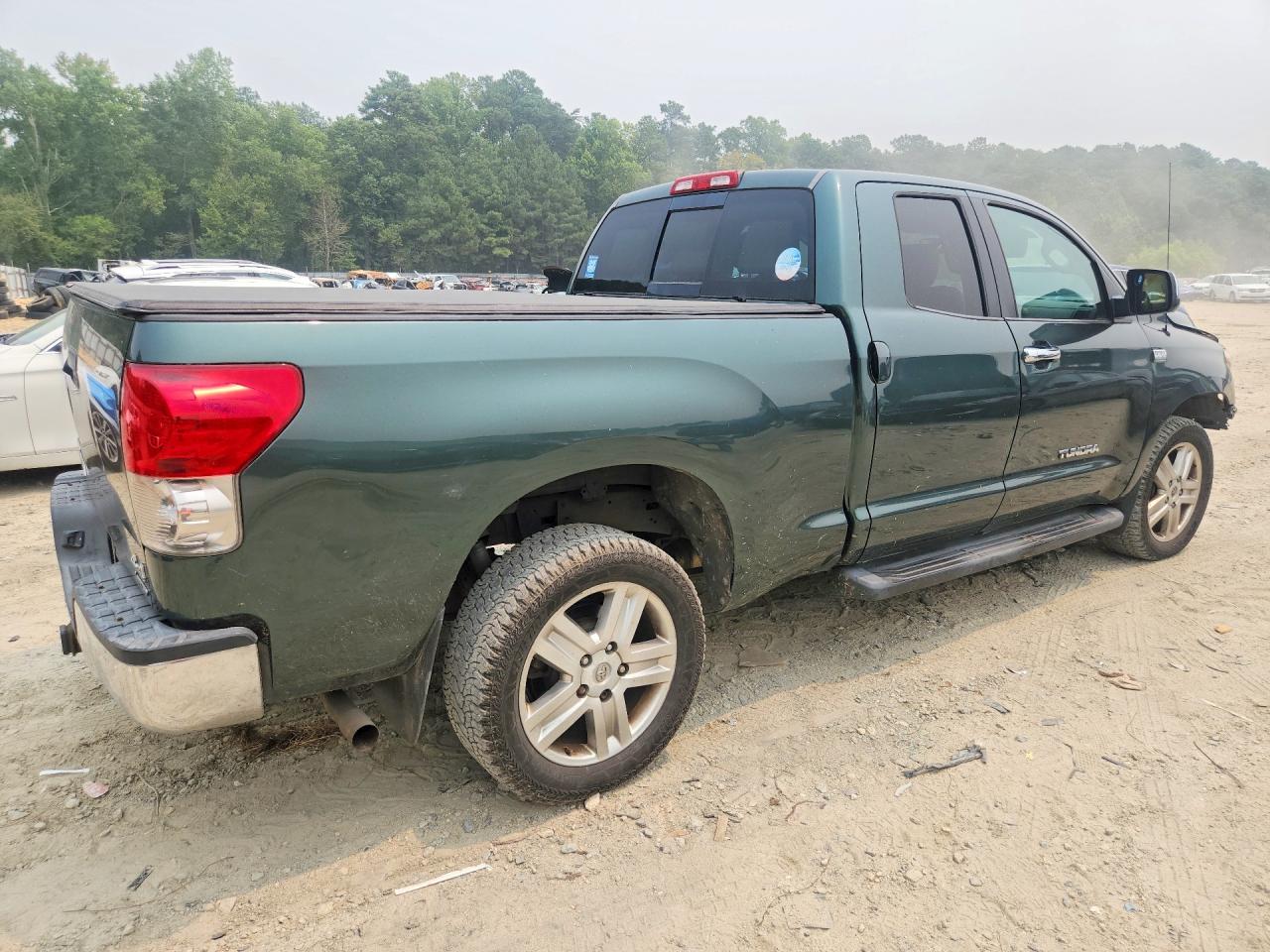 2007 Toyota Tundra Double Cab Limited Зеленый vin: 5TFBT58147X003043