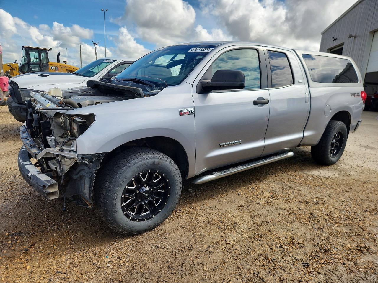 2007 Toyota Tundra Double Cab Sr5 Silver vin: 5TFBV54107X030286