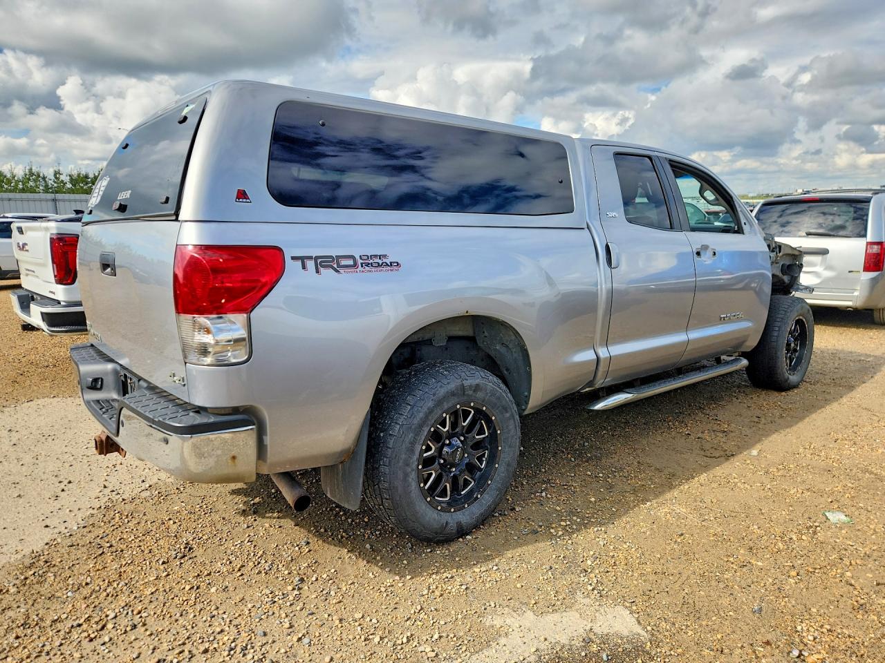 2007 Toyota Tundra Double Cab Sr5 Silver vin: 5TFBV54107X030286