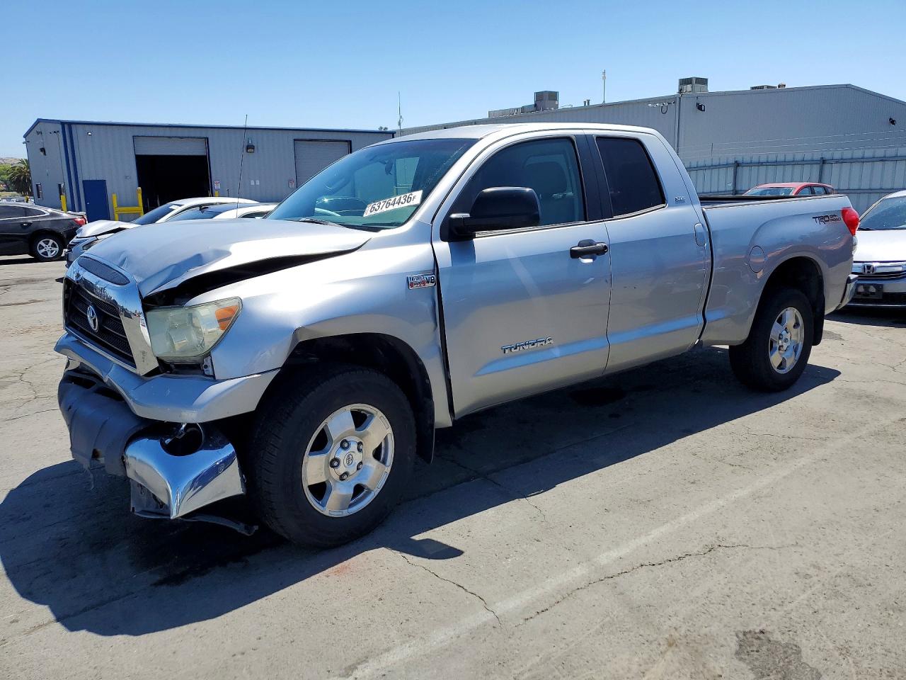 2008 Toyota Tundra Sr5 Silver vin: 5TFBV54108X048496