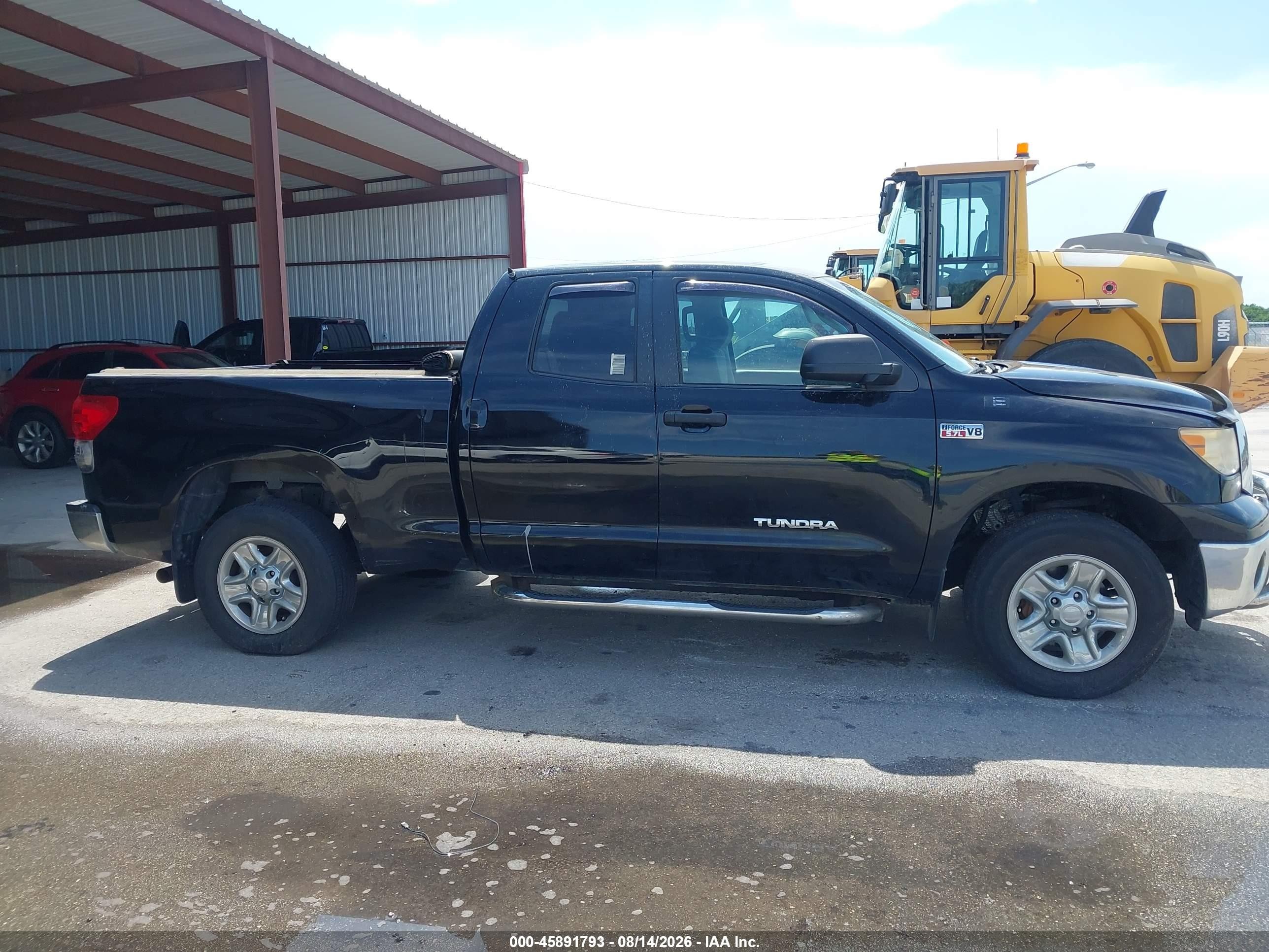2008 Toyota Tundra Base 5.7l V8 Black vin: 5TFBV54108X080316