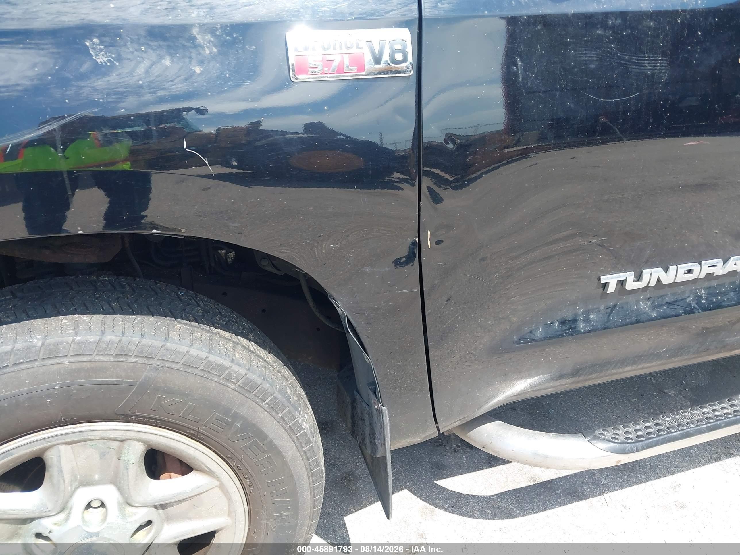 2008 Toyota Tundra Base 5.7l V8 Black vin: 5TFBV54108X080316