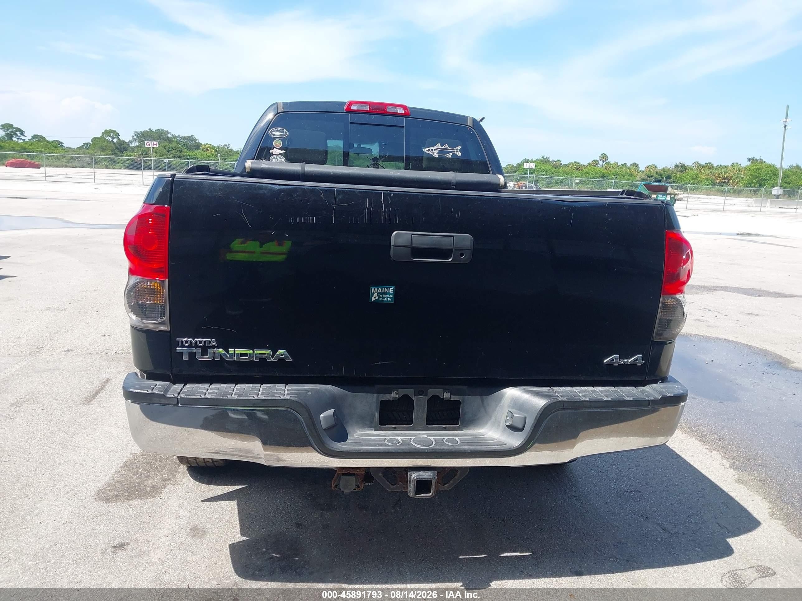 2008 Toyota Tundra Base 5.7l V8 Black vin: 5TFBV54108X080316