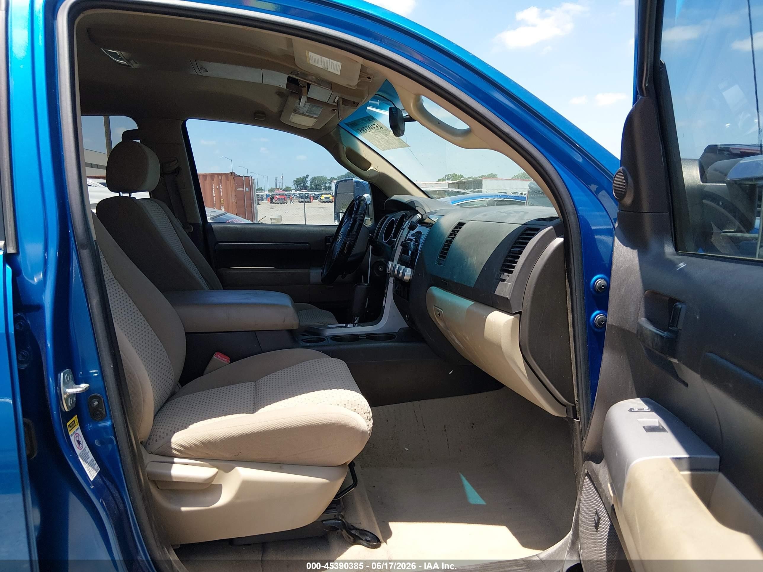 2008 Toyota Tundra Sr5 5.7l V8 Blue vin: 5TFBV54108X080770