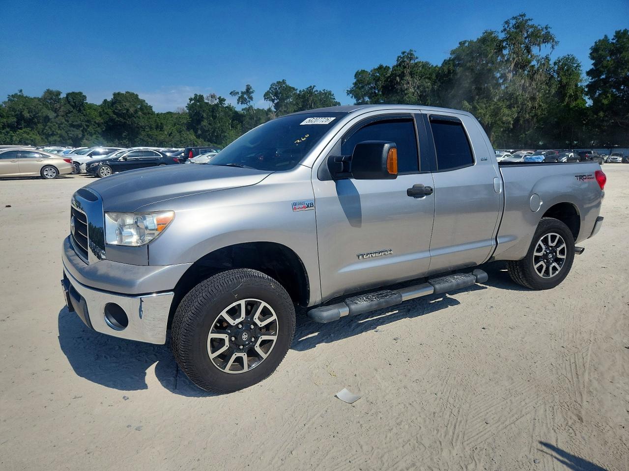 2008 Toyota Tundra Sr5 Silver vin: 5TFBV54118X045199
