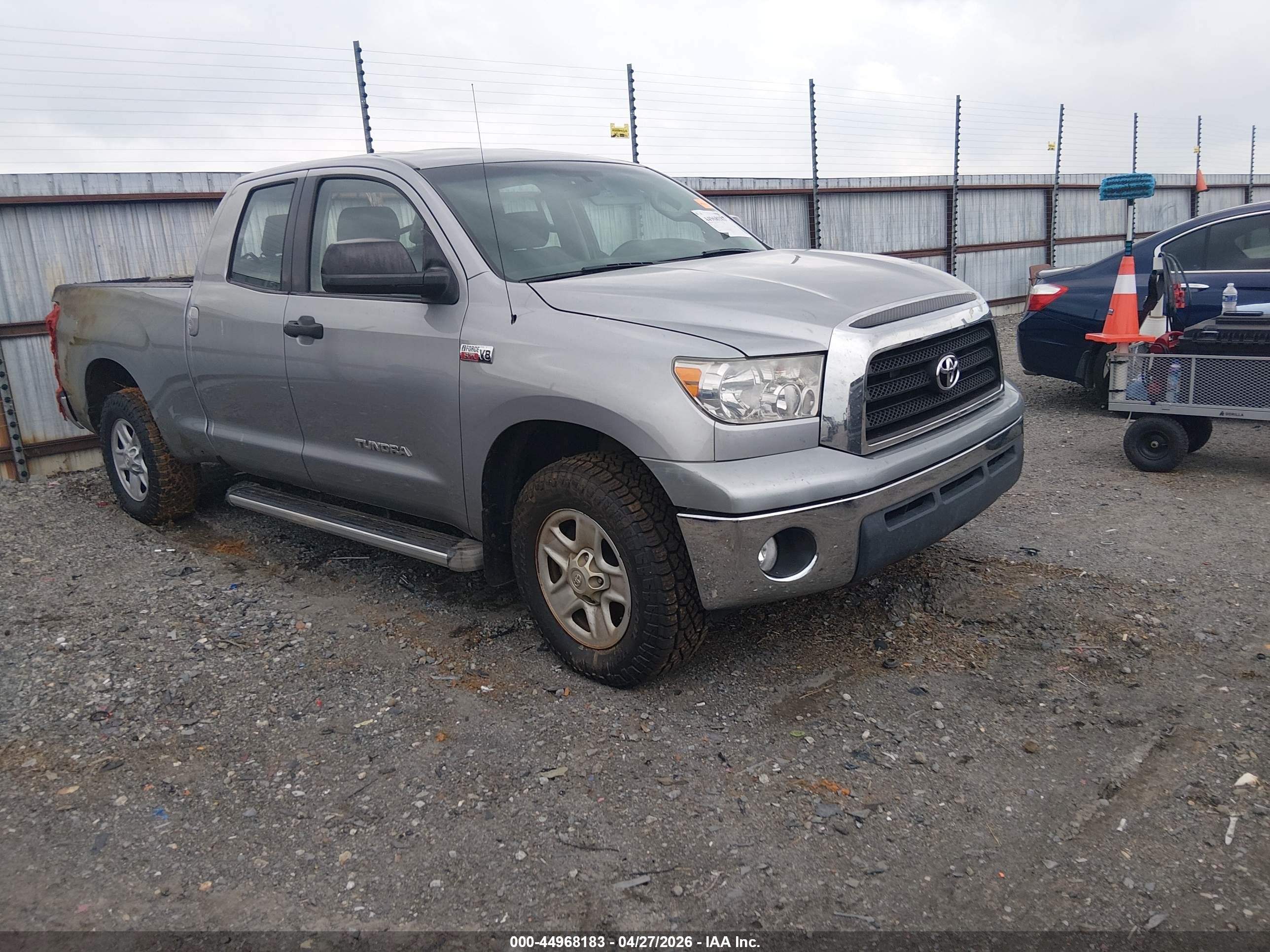 2008 Toyota Tundra Base 5.7l V8 Gray vin: 5TFBV54118X066487