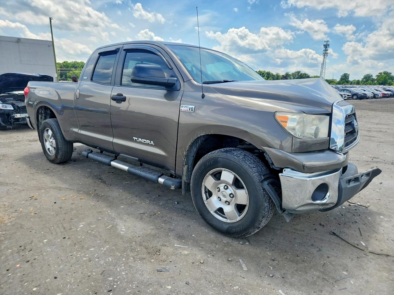 2008 Toyota Tundra Sr5 Серый vin: 5TFBV54118X069874