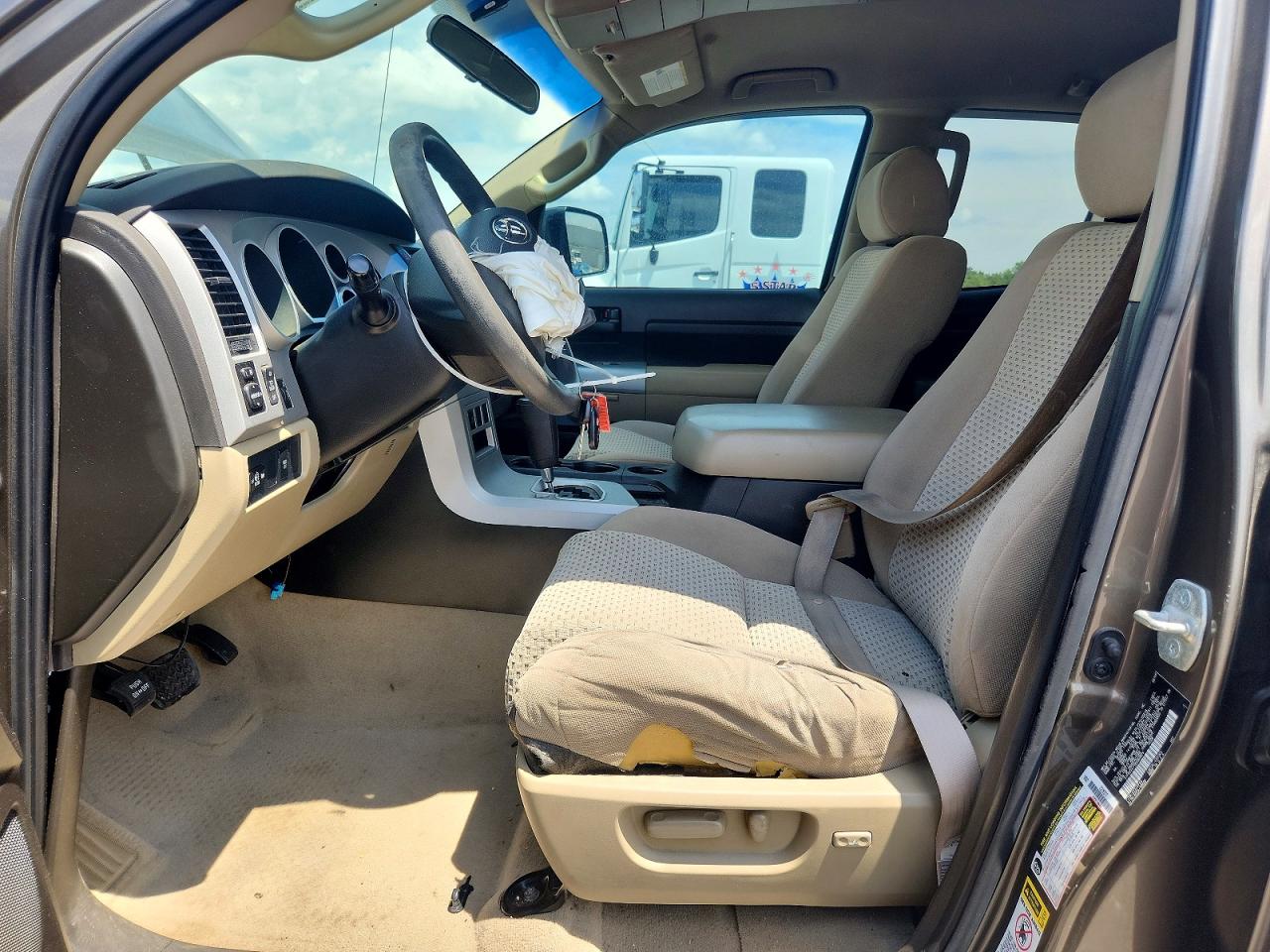 2008 Toyota Tundra Sr5 Серый vin: 5TFBV54118X069874