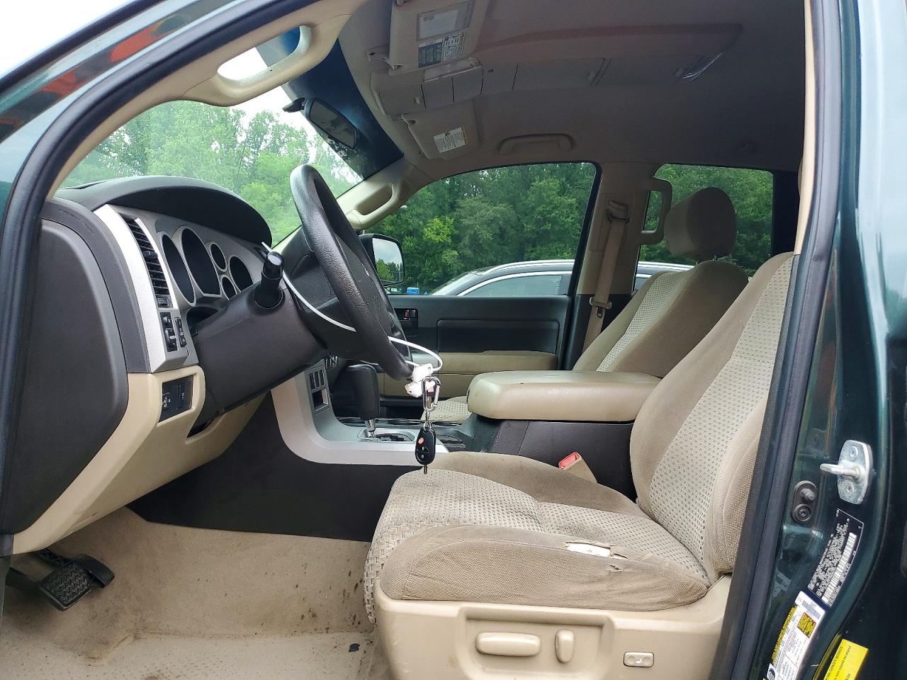 2009 Toyota Tundra Sr5 Green vin: 5TFBV54119X084781