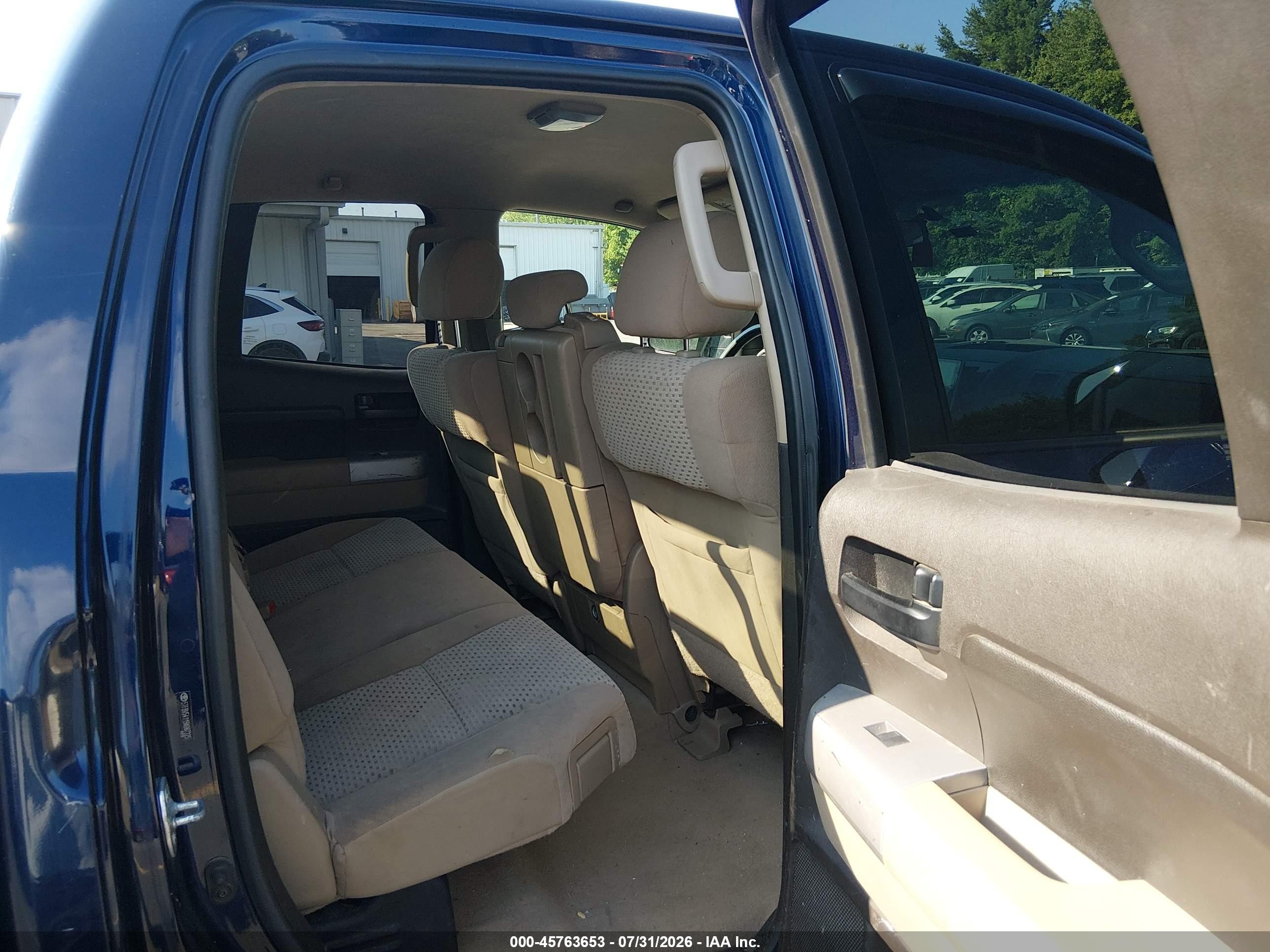 2009 Toyota Tundra Grade 5.7l V8 Blue vin: 5TFBV54119X087325