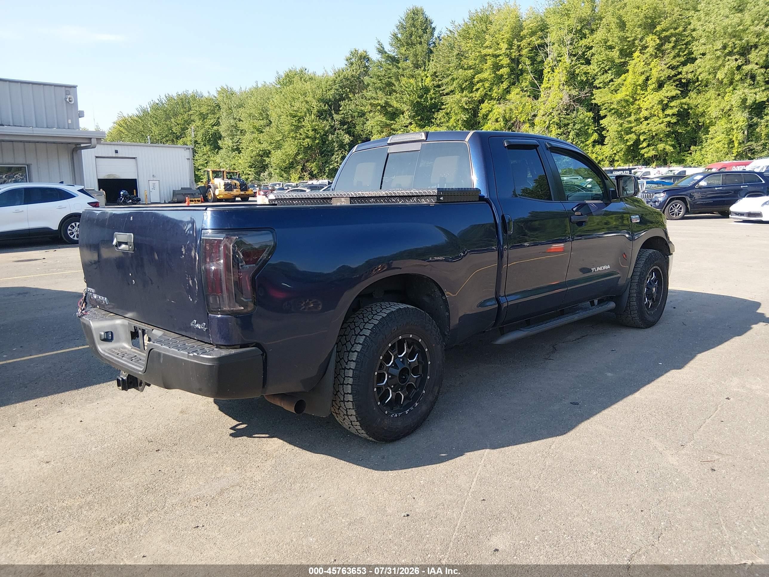 2009 Toyota Tundra Grade 5.7l V8 Blue vin: 5TFBV54119X087325