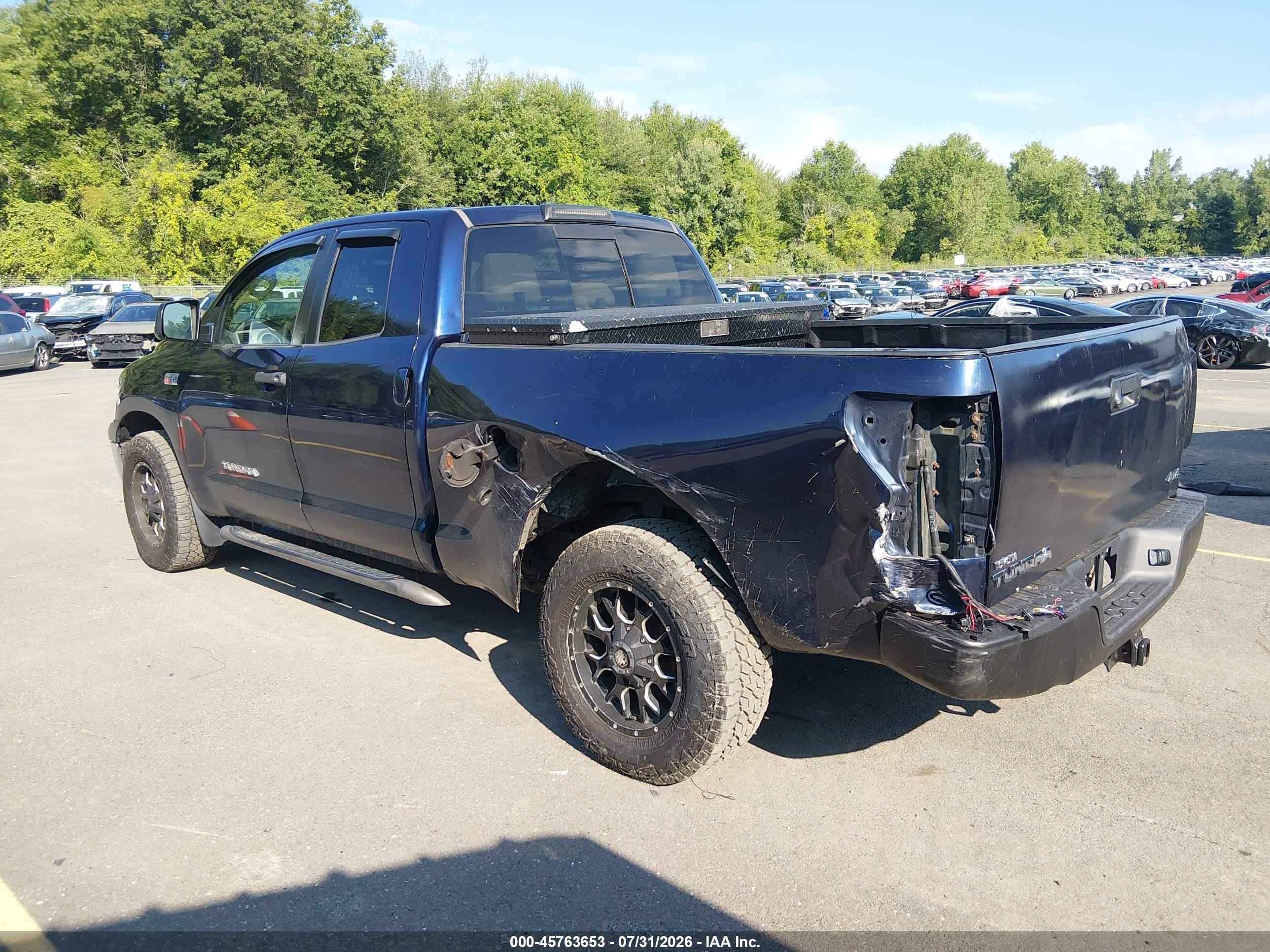 2009 Toyota Tundra Grade 5.7l V8 Blue vin: 5TFBV54119X087325