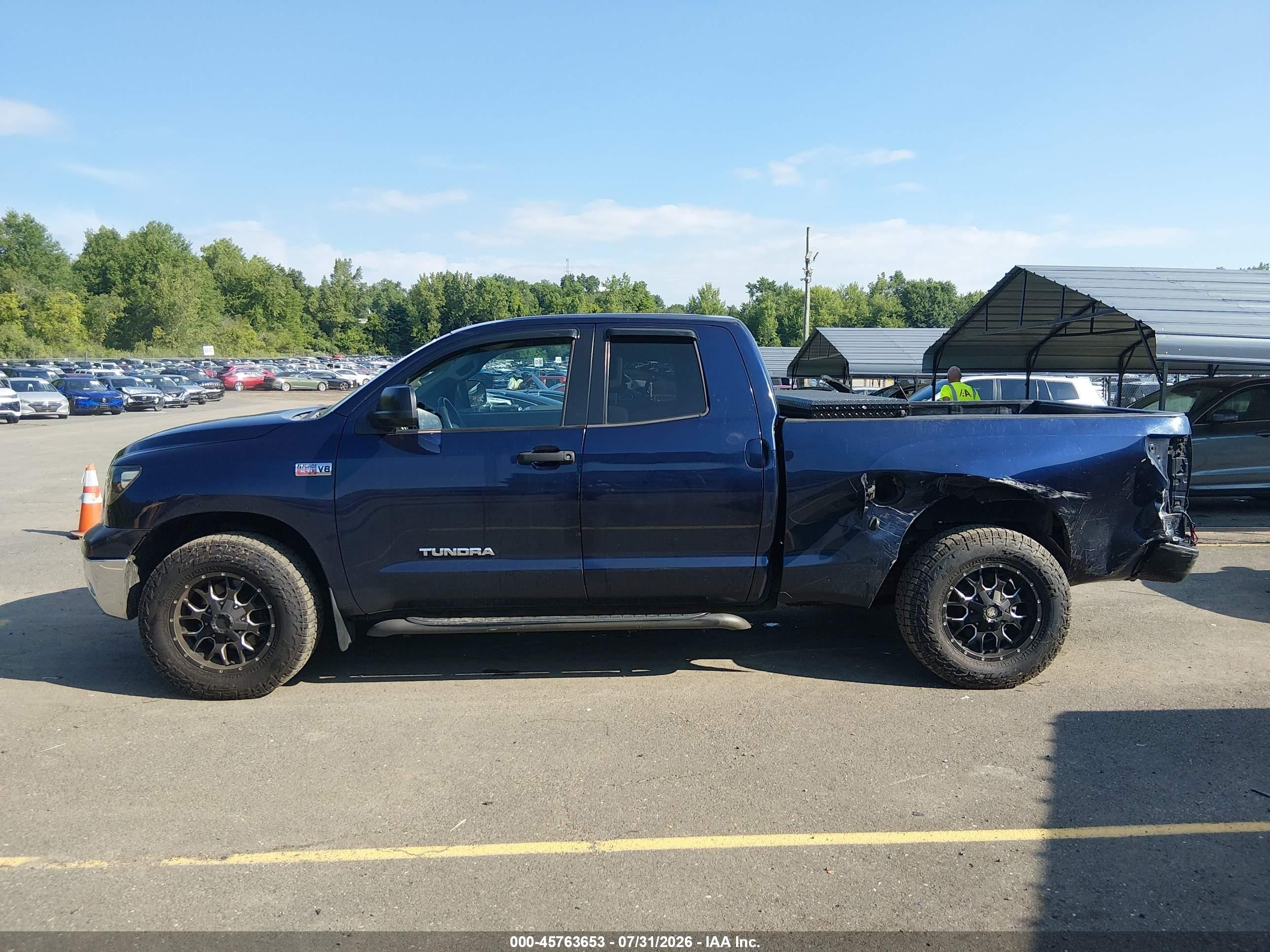 2009 Toyota Tundra Grade 5.7l V8 Blue vin: 5TFBV54119X087325