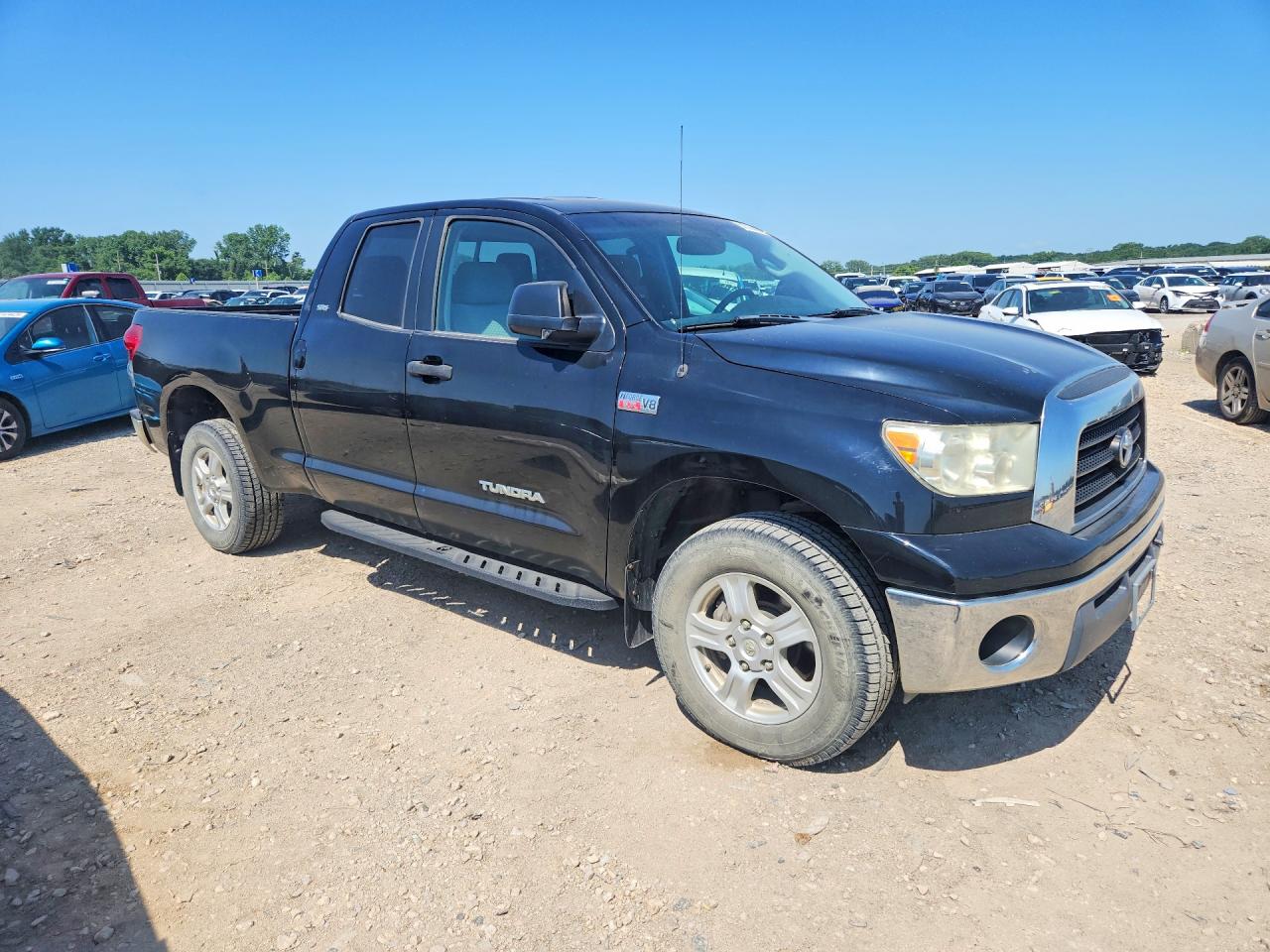 2007 Toyota Tundra Double Cab Sr5 Черный vin: 5TFBV54127X012498