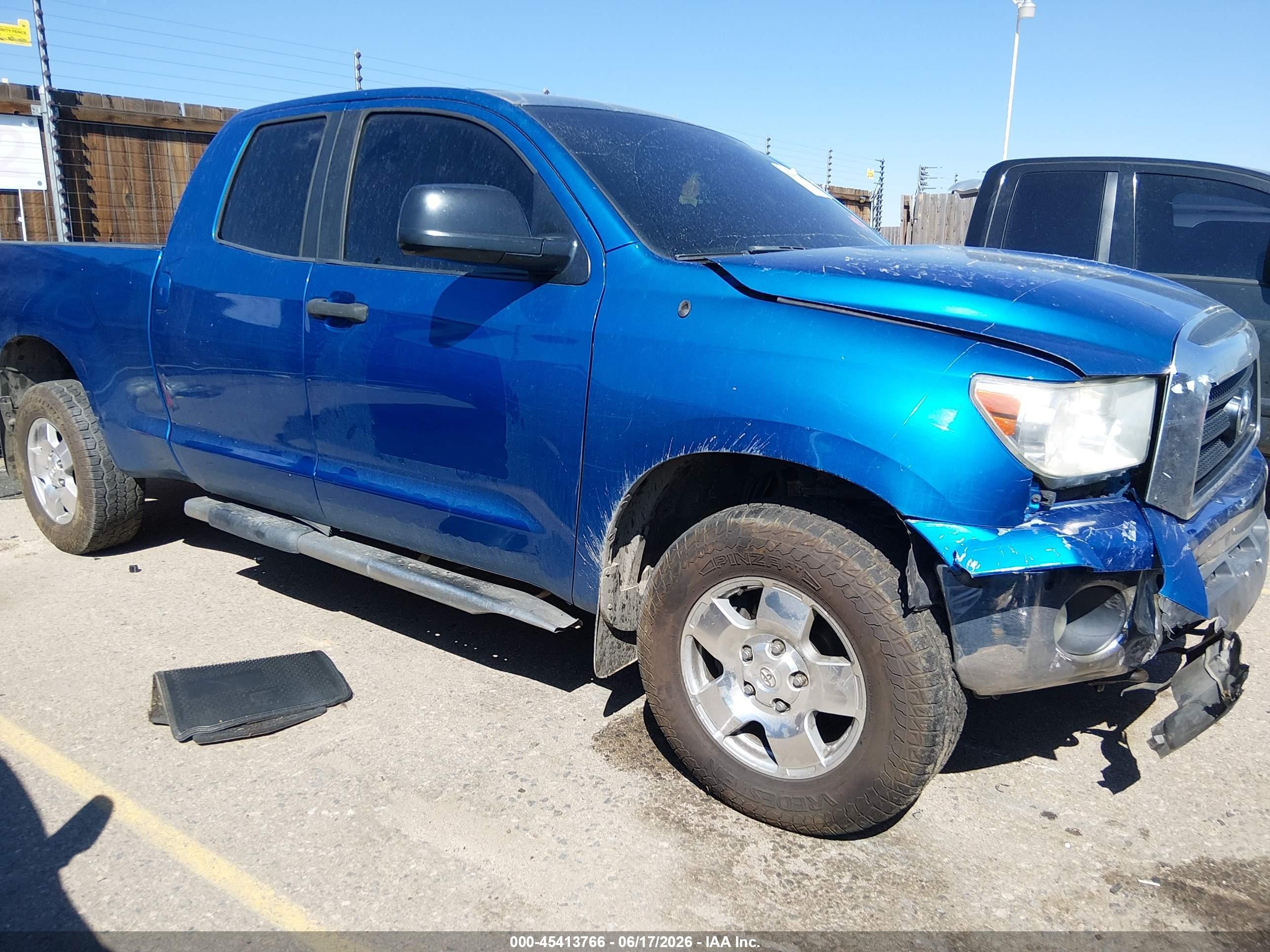 2007 Toyota Tundra Sr5 5.7l V8 Blue vin: 5TFBV54127X015871