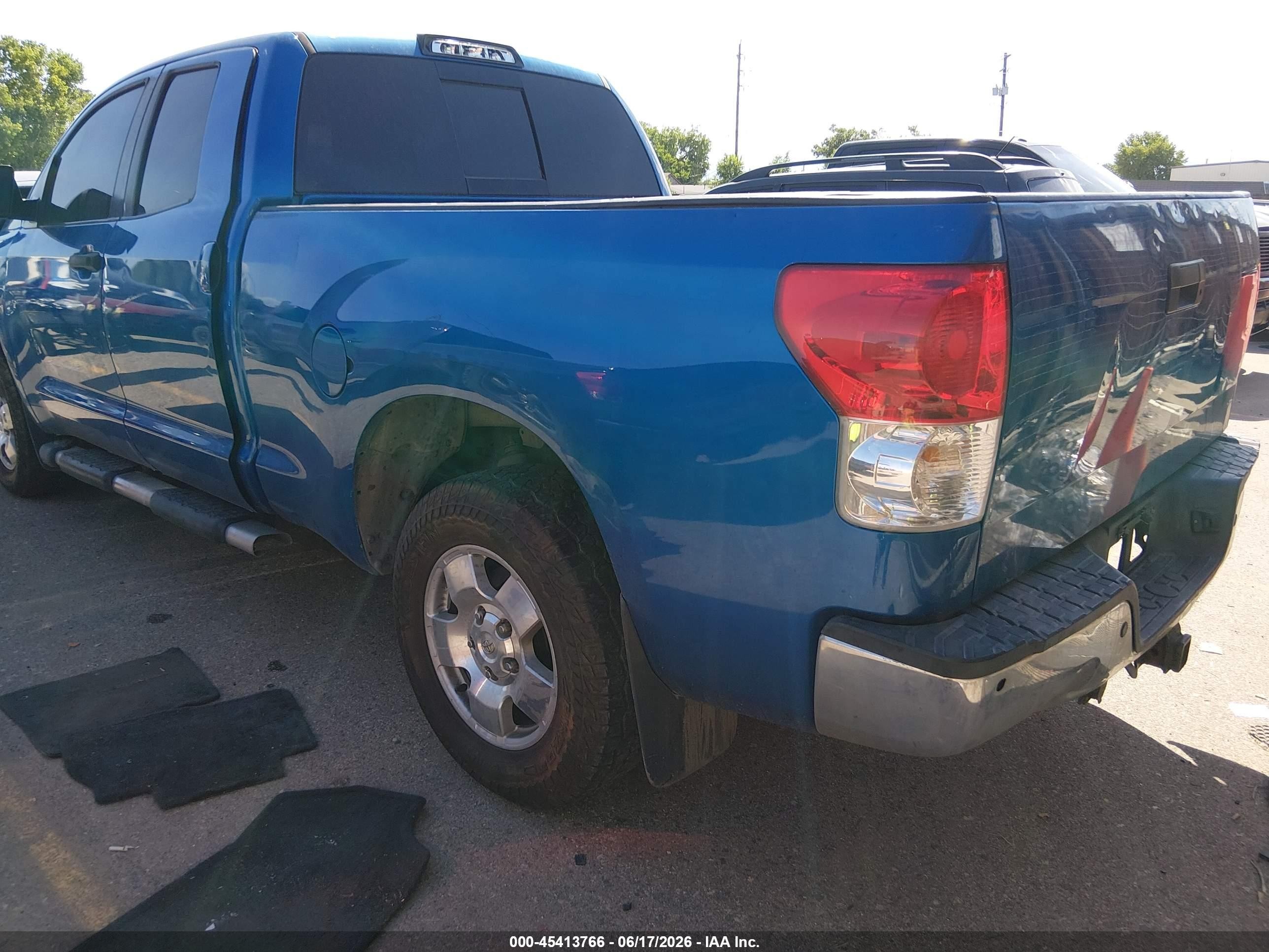 2007 Toyota Tundra Sr5 5.7l V8 Blue vin: 5TFBV54127X015871