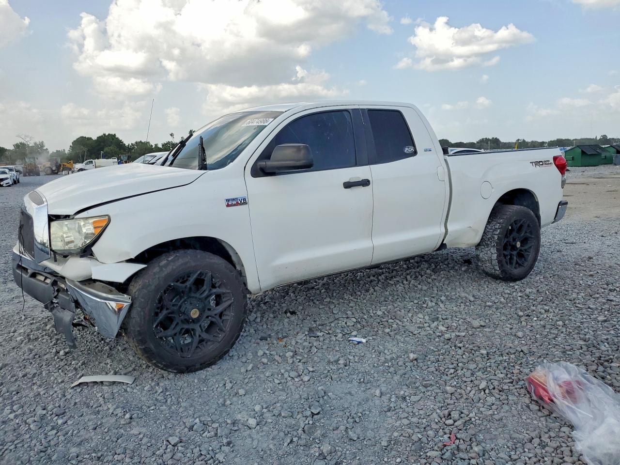 2008 Toyota Tundra Sr5 White vin: 5TFBV54128X049522