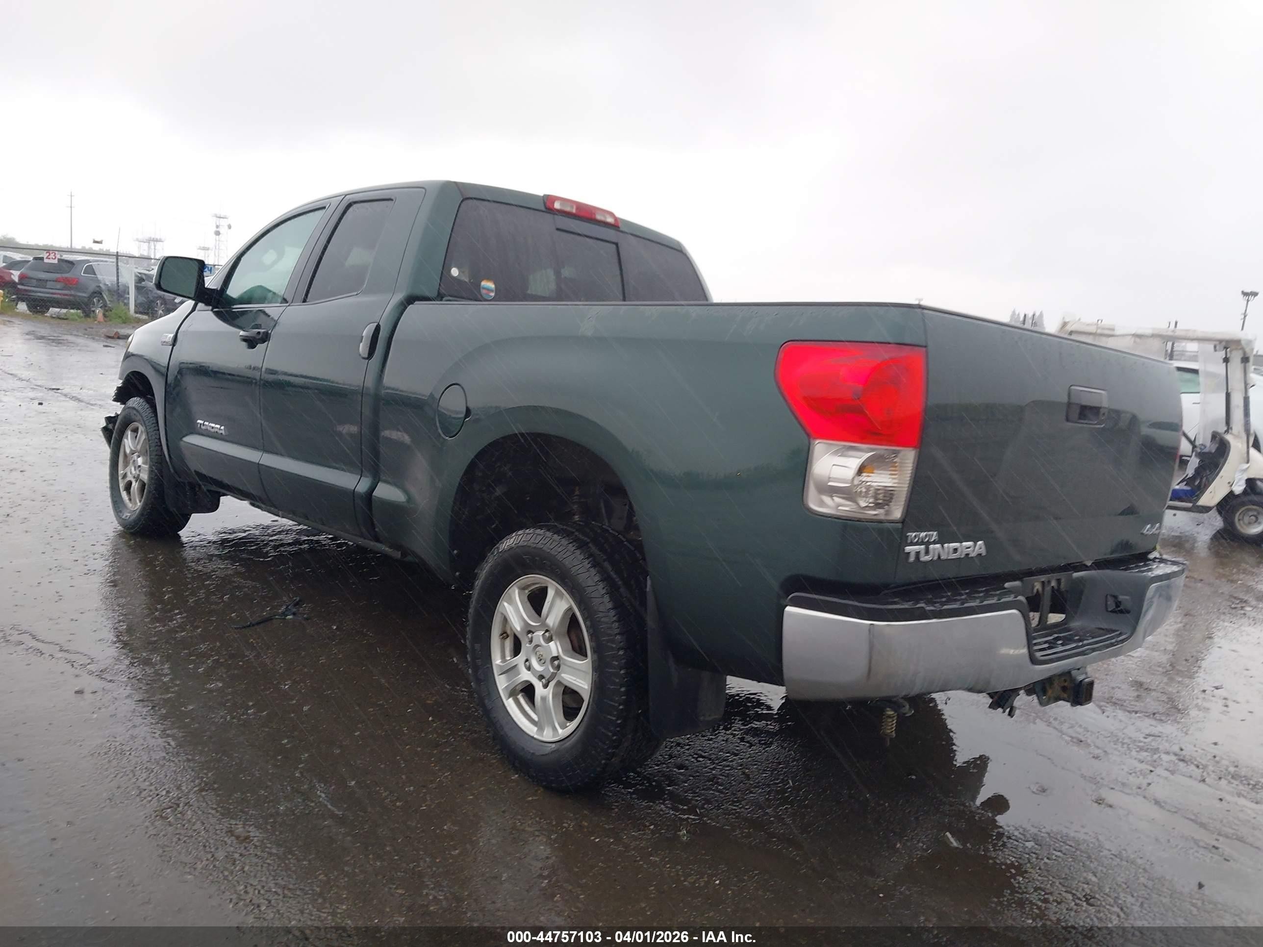 2008 Toyota Tundra Base 5.7l V8 Green vin: 5TFBV54128X055613