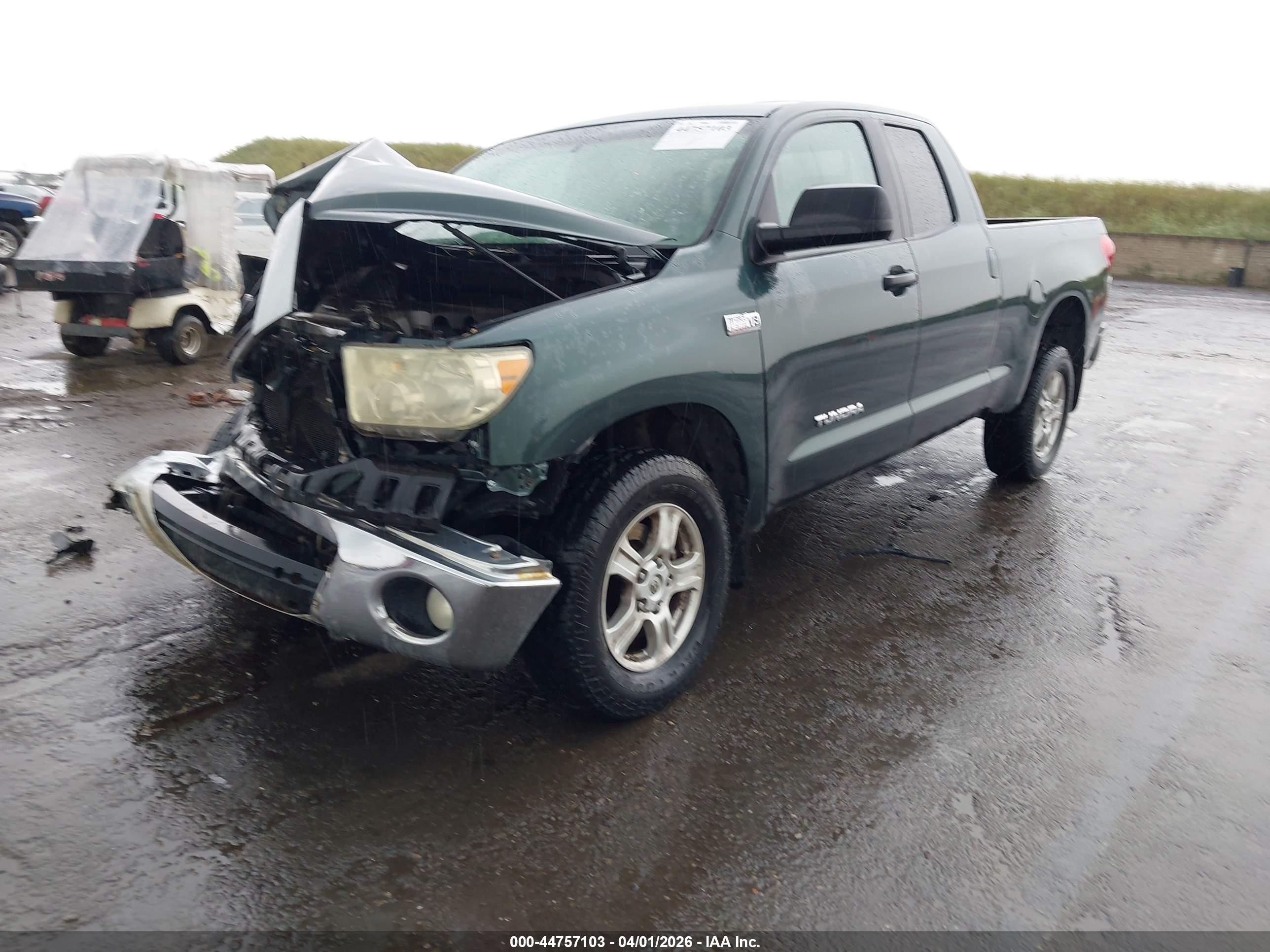 2008 Toyota Tundra Base 5.7l V8 Green vin: 5TFBV54128X055613