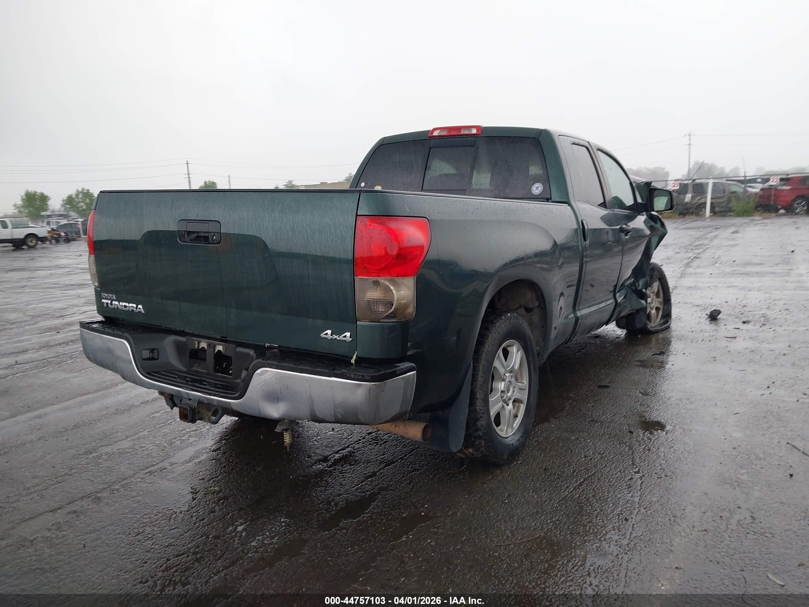 2008 Toyota Tundra Base 5.7l V8 Green vin: 5TFBV54128X055613
