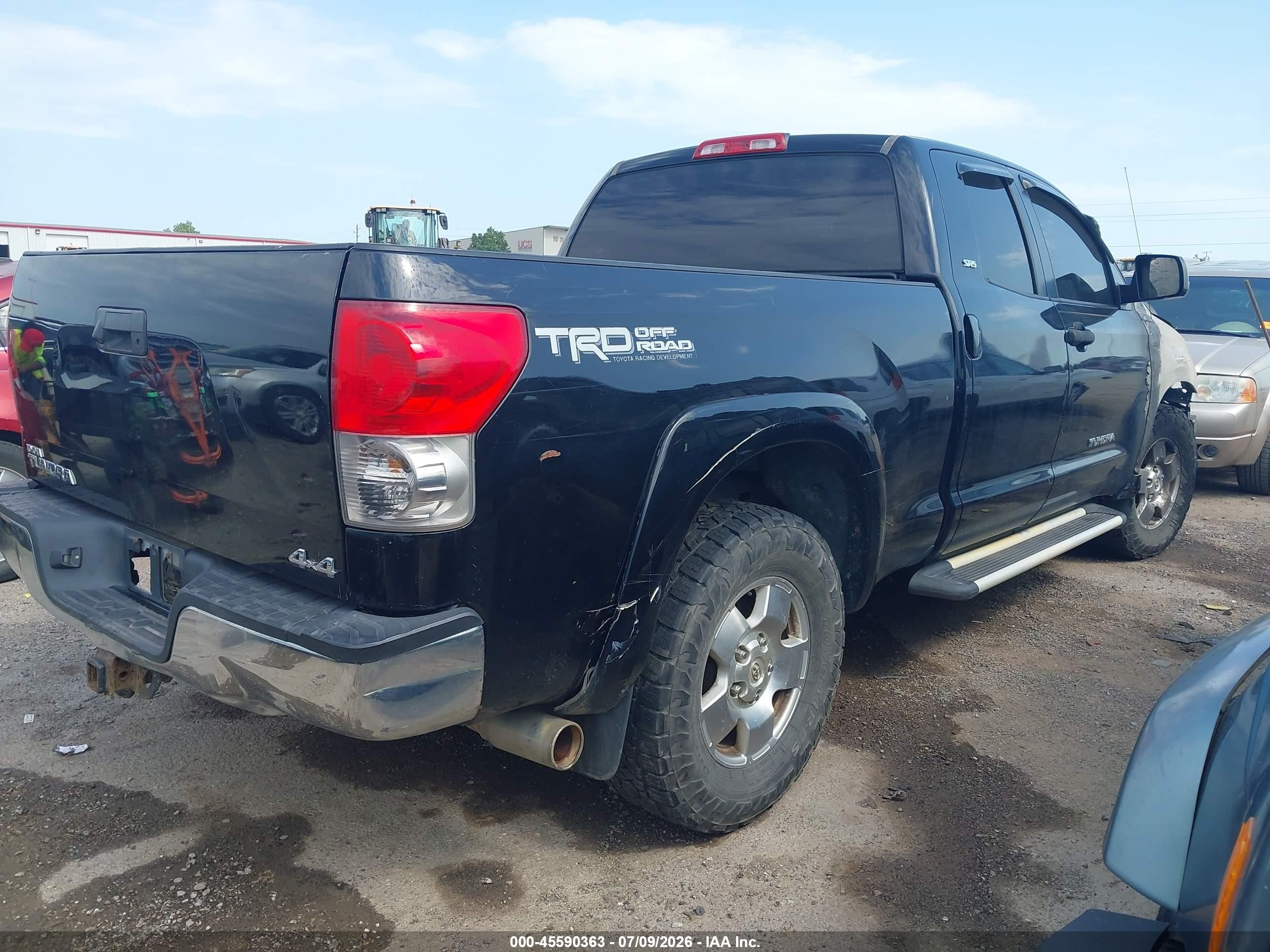 2008 Toyota Tundra Sr5 5.7l V8 Black vin: 5TFBV54128X069429