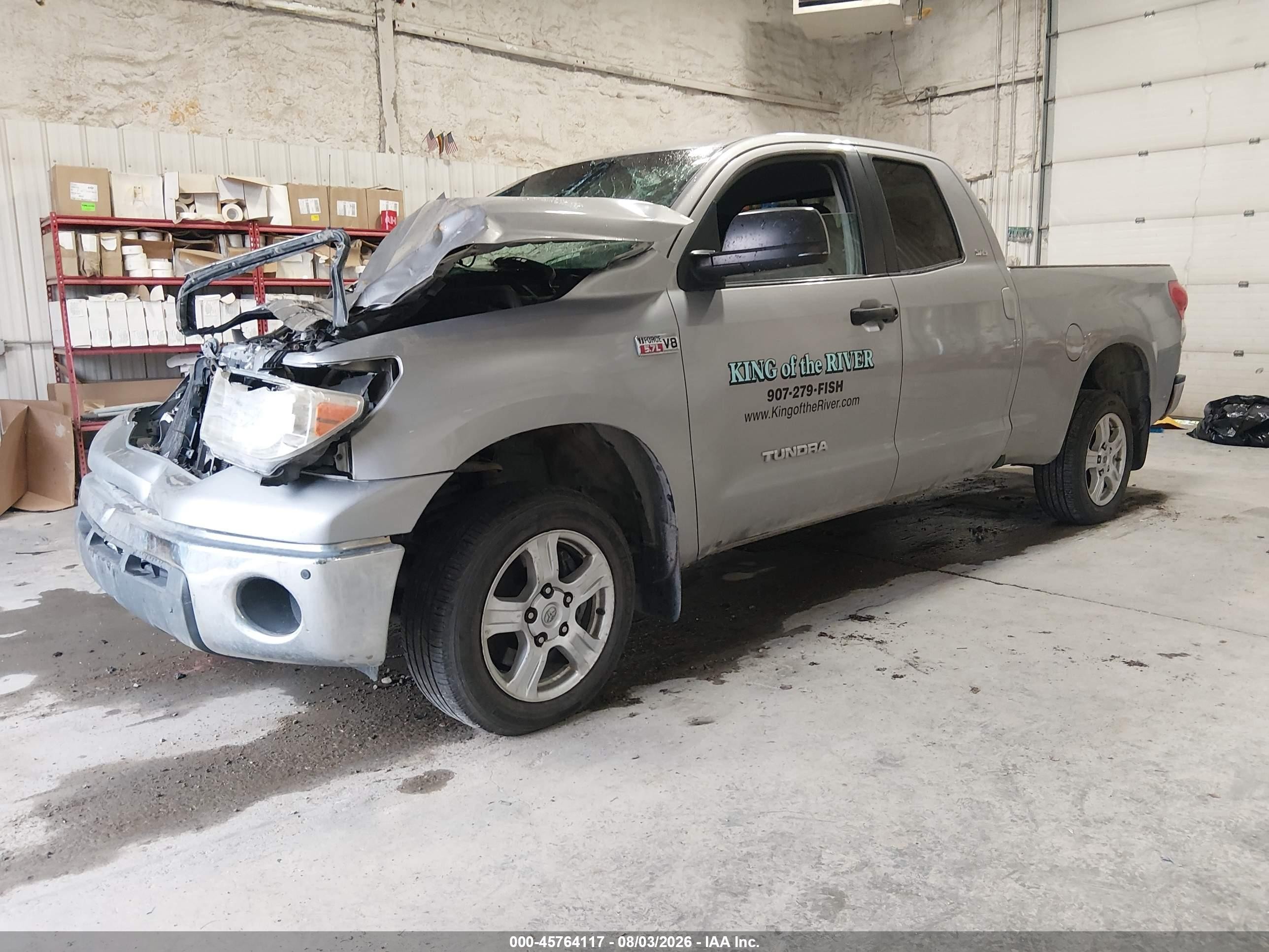 2007 Toyota Tundra Sr5 5.7l V8 Gray vin: 5TFBV54137X005477