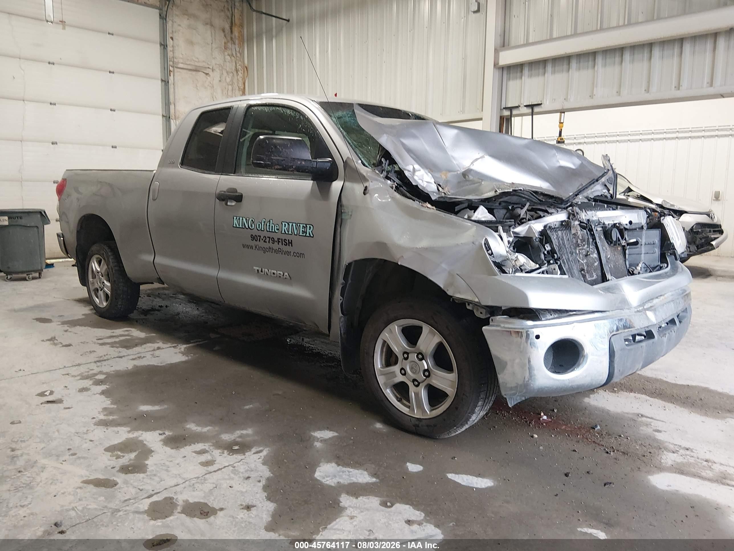 2007 Toyota Tundra Sr5 5.7l V8 Gray vin: 5TFBV54137X005477