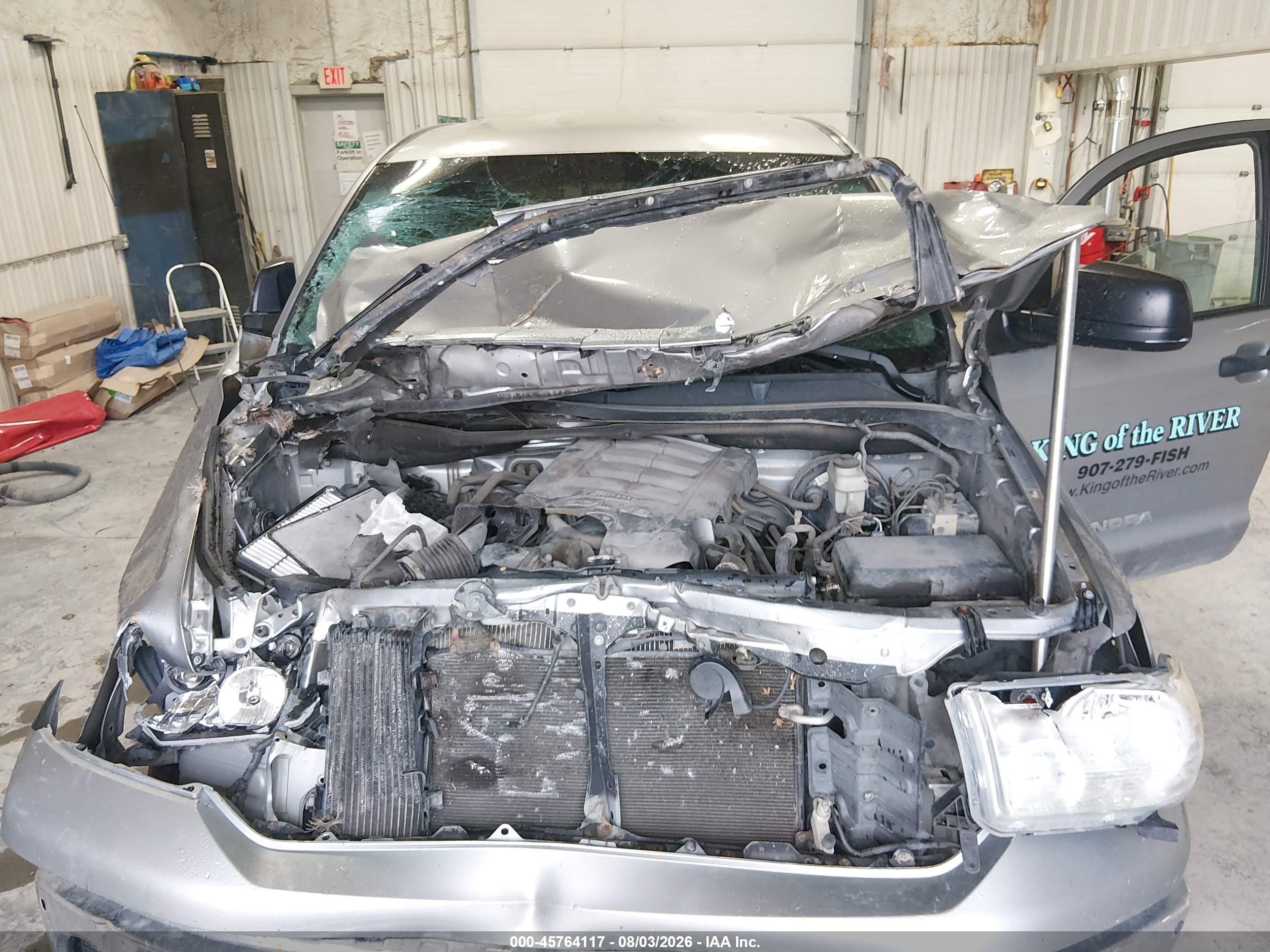 2007 Toyota Tundra Sr5 5.7l V8 Gray vin: 5TFBV54137X005477