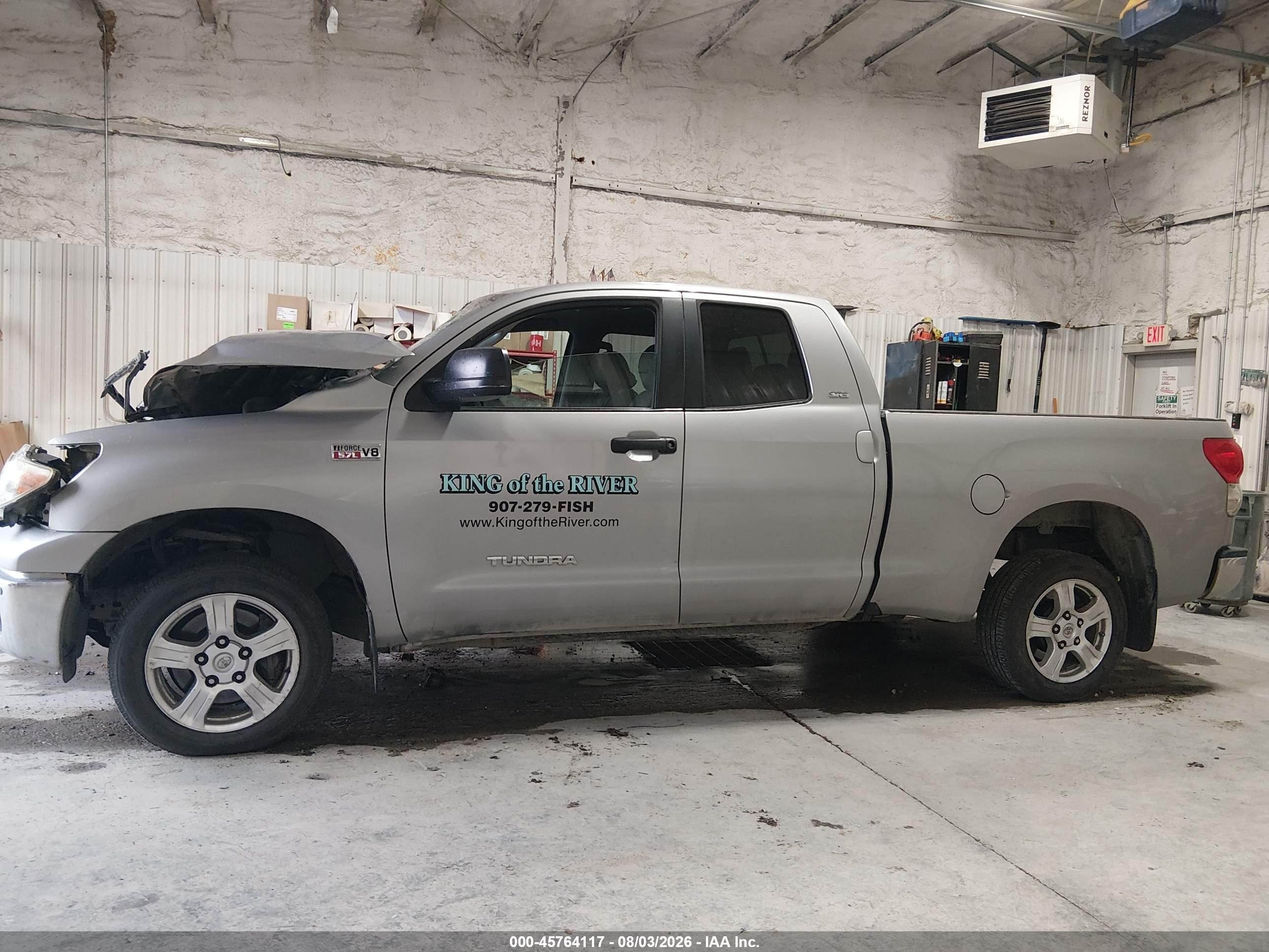 2007 Toyota Tundra Sr5 5.7l V8 Gray vin: 5TFBV54137X005477