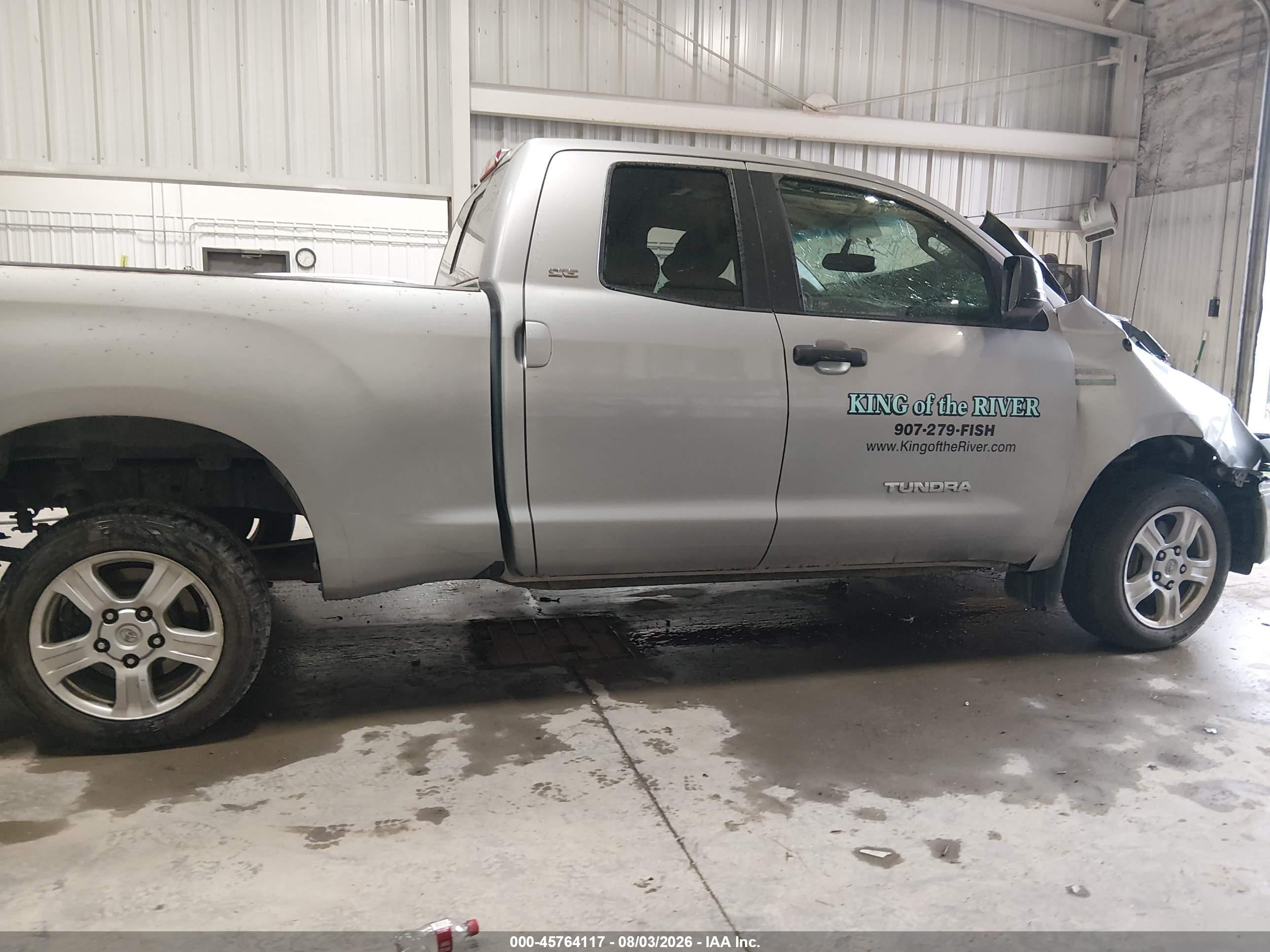 2007 Toyota Tundra Sr5 5.7l V8 Gray vin: 5TFBV54137X005477